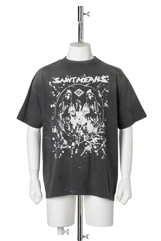 SAINT Mxxxxxx x blackmeans BKM_SS T-SHIRT/SAINT MEANS / BLACK