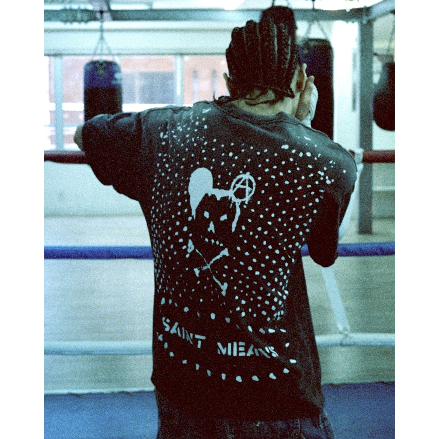SAINT Mxxxxxx x blackmeans BKM_SS T-SHIRT/SAINT MEANS / BLACK