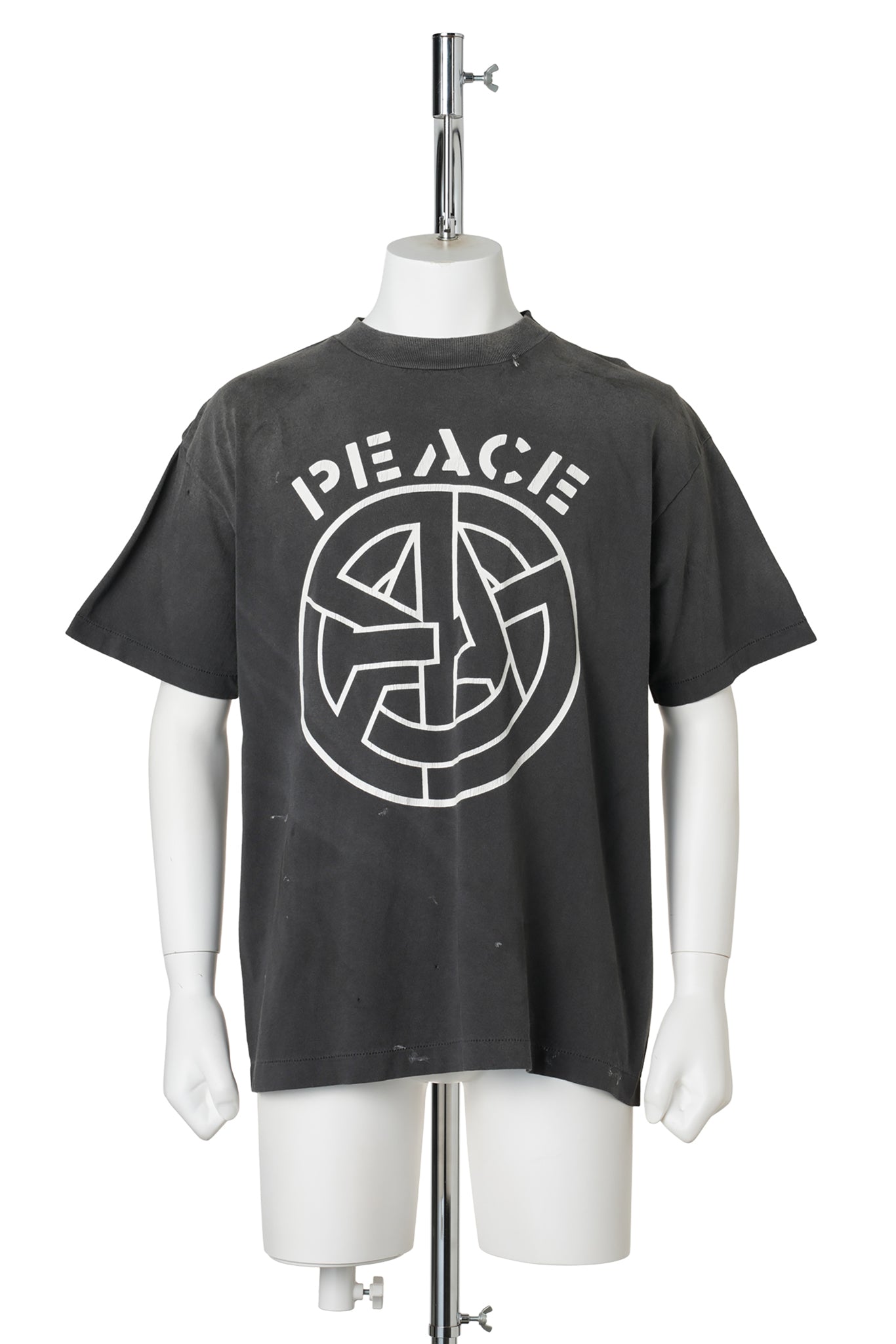 SAINT Mxxxxxx x blackmeans BKM_SS T-SHIRT/PEACE / BLACK