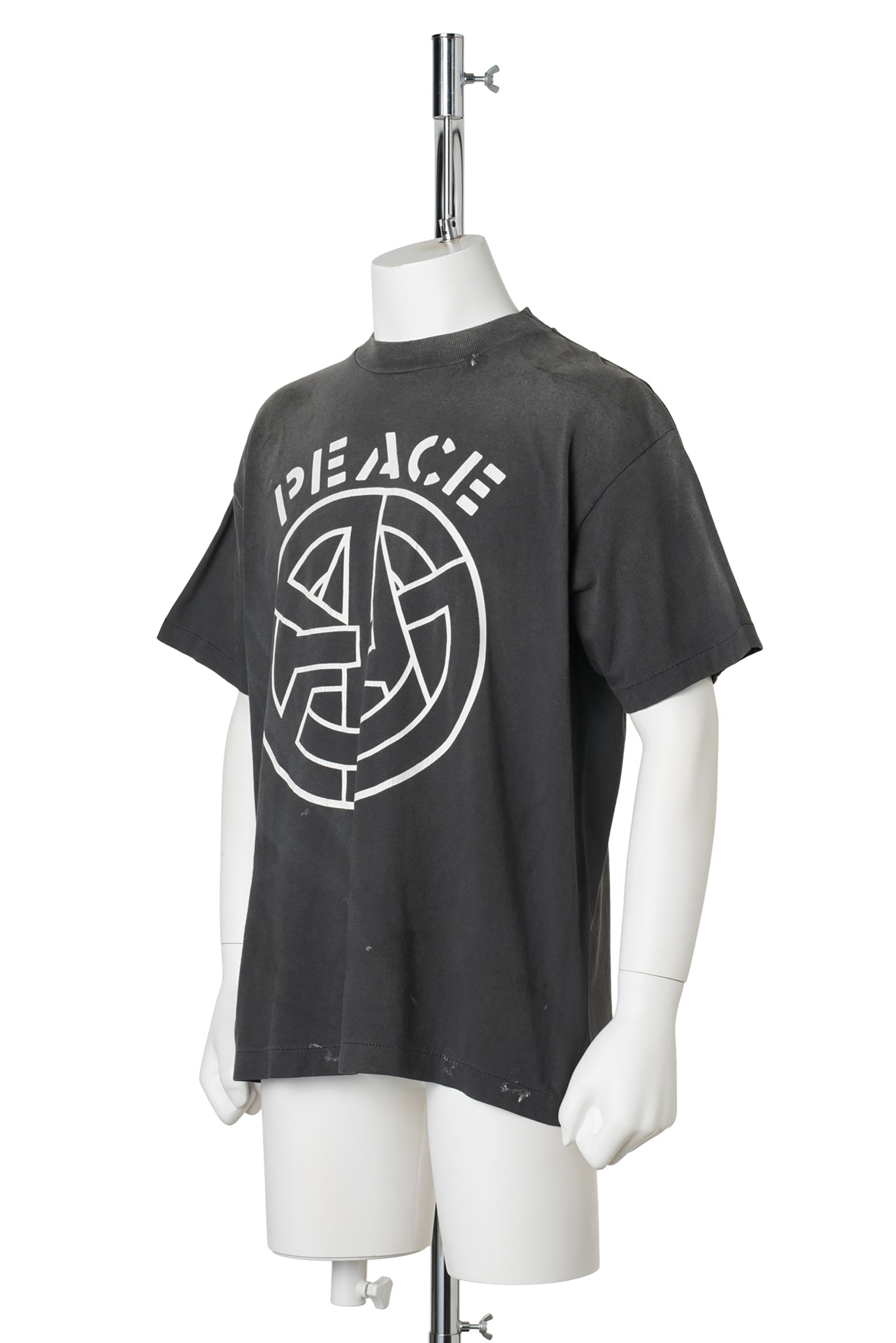 SAINT Mxxxxxx x blackmeans BKM_SS T-SHIRT/PEACE / BLACK