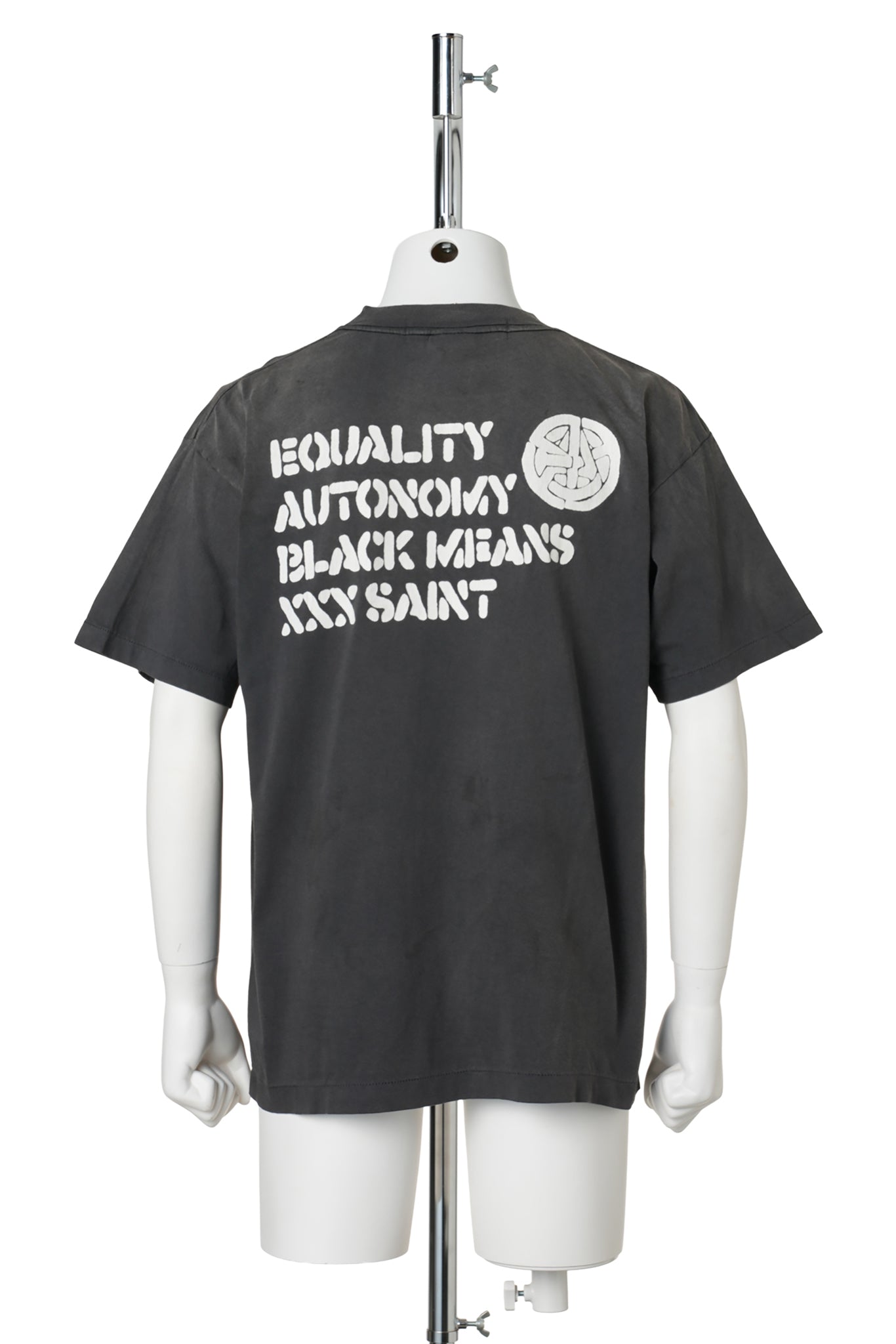 SAINT Mxxxxxx x blackmeans BKM_SS T-SHIRT/PEACE / BLACK