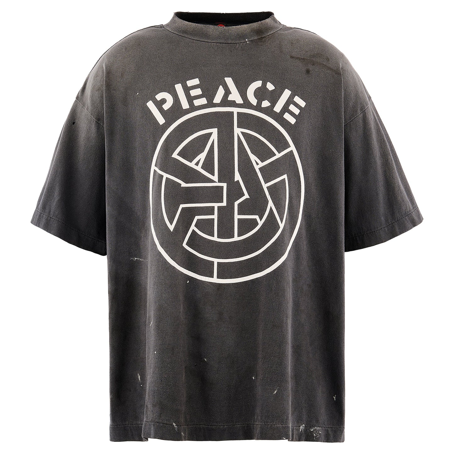 SAINT Mxxxxxx x blackmeans BKM_SS T-SHIRT/PEACE / BLACK