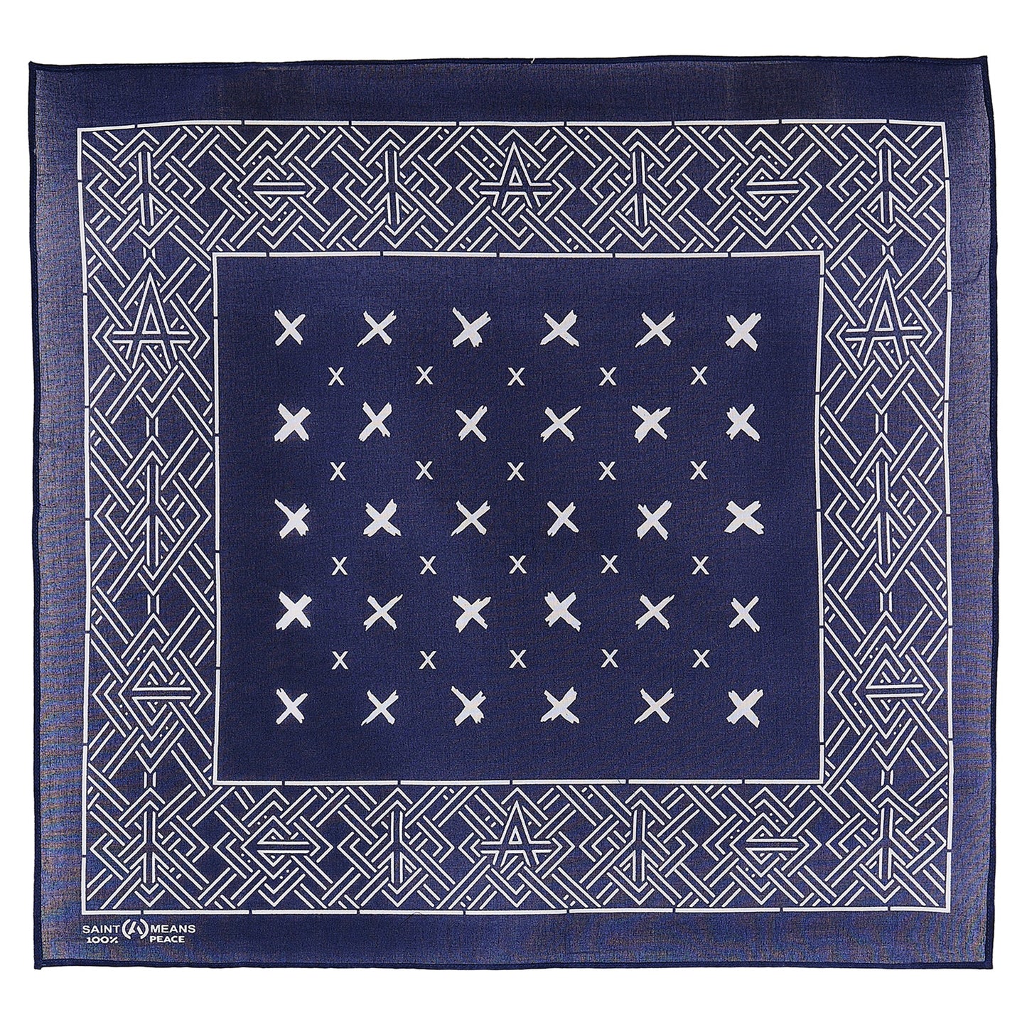 SAINT Mxxxxxx x blackmeans BKM_BANDANA/CROSS / NAVY