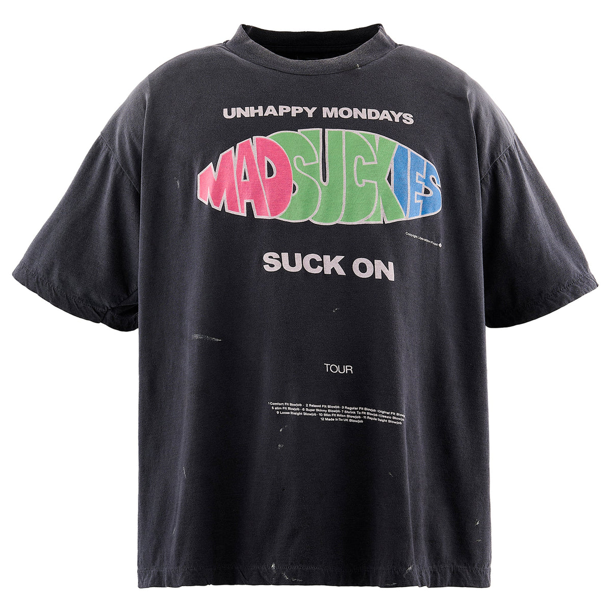 SAINT Mxxxxxx x MADSAKI MDS_SS T-SHIRT/SUCK ON / BLACK