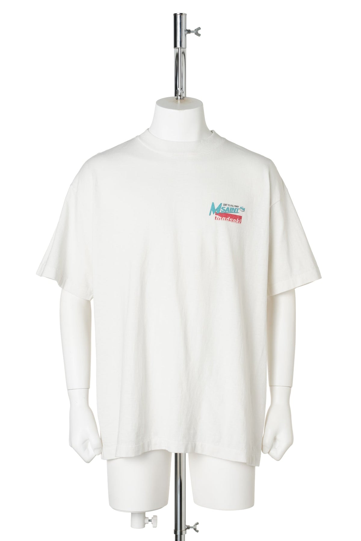 SAINT Mxxxxxx x MADSAKI MDS_SS T-SHIRT/SCREWDRIVER / WHITE