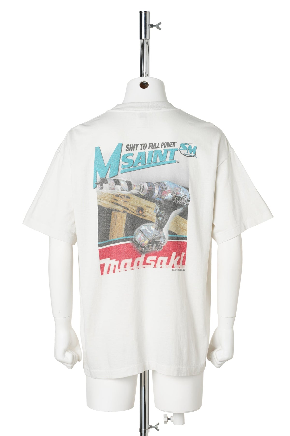 SAINT Mxxxxxx x MADSAKI MDS_SS T-SHIRT/SCREWDRIVER / WHITE