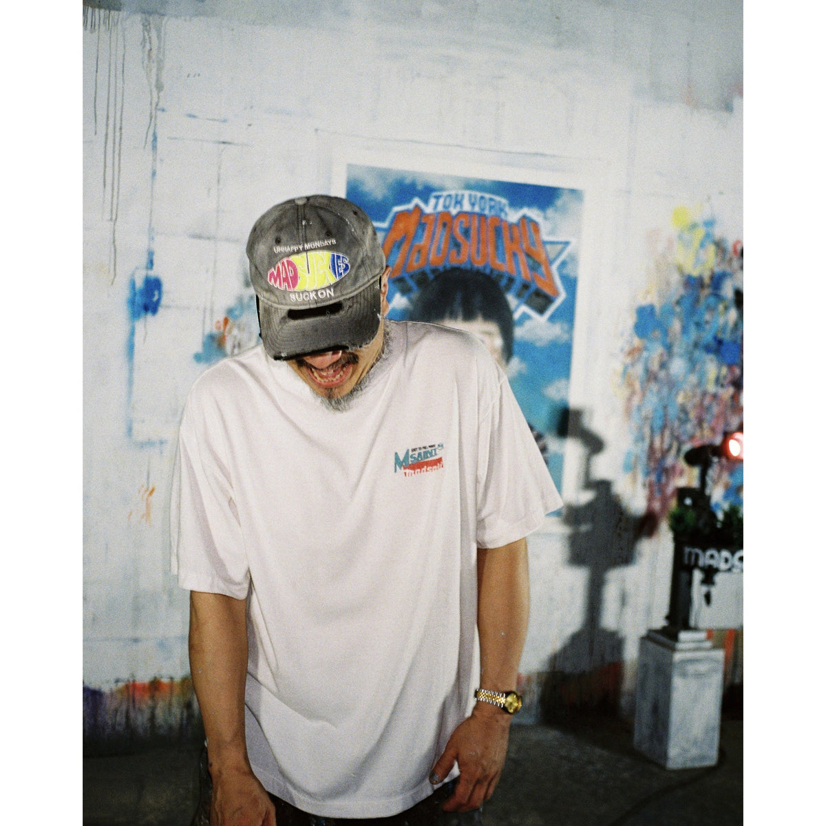 SAINT Mxxxxxx x MADSAKI MDS_SS T-SHIRT/SCREWDRIVER / WHITE