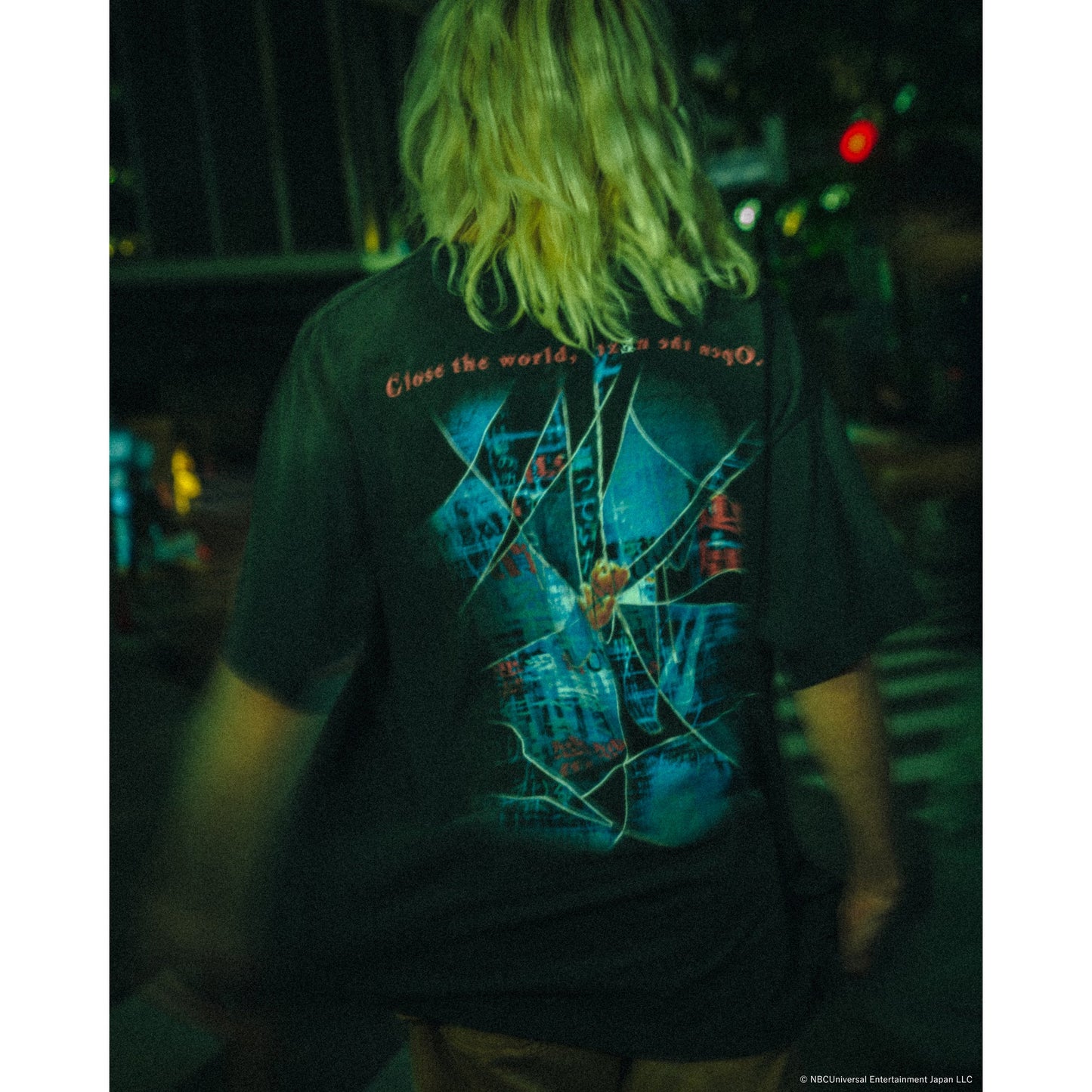 SAINT Mxxxxxx x serial experiments lain x GEEKS RULE LAIN_SS T-SHIRT/NO HOPE / BLACK