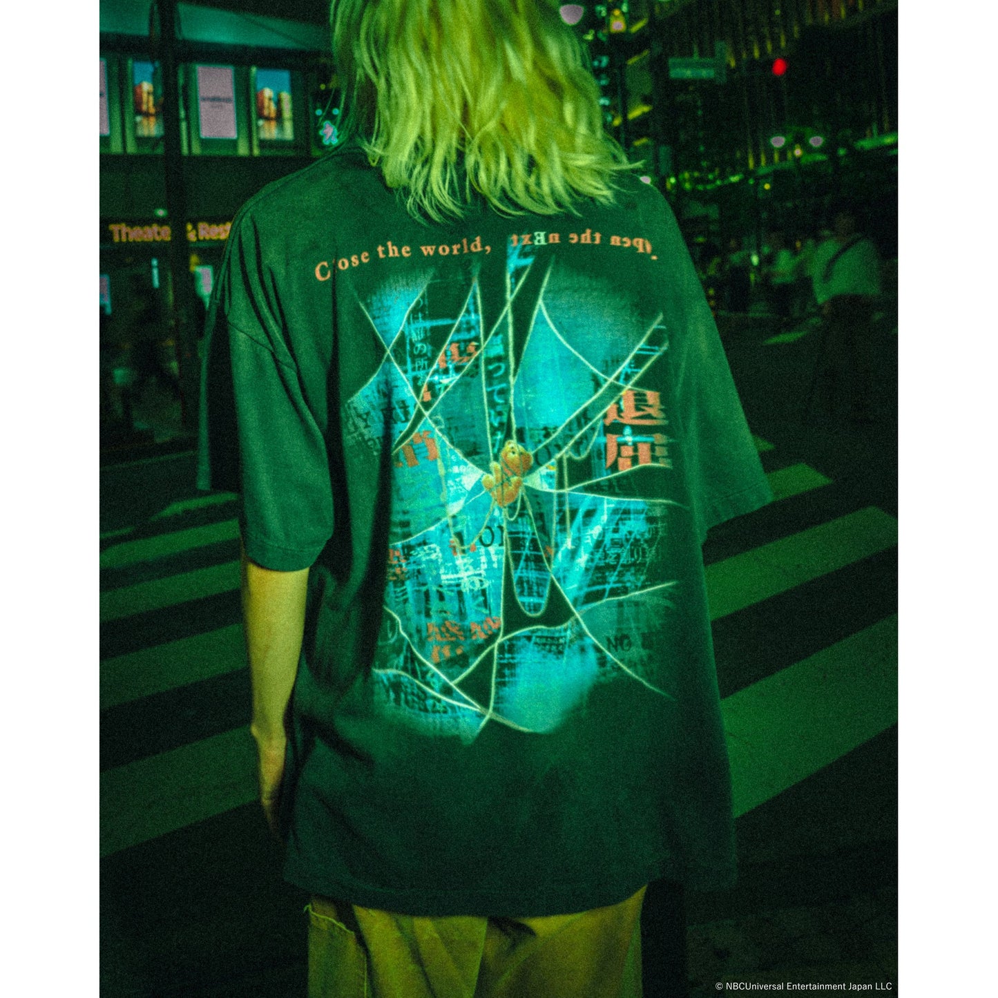 SAINT Mxxxxxx x serial experiments lain x GEEKS RULE LAIN_SS T-SHIRT/NO HOPE / BLACK