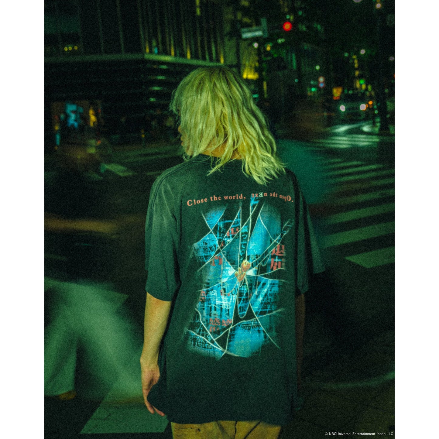 SAINT Mxxxxxx x serial experiments lain x GEEKS RULE LAIN_SS T-SHIRT/NO HOPE / BLACK
