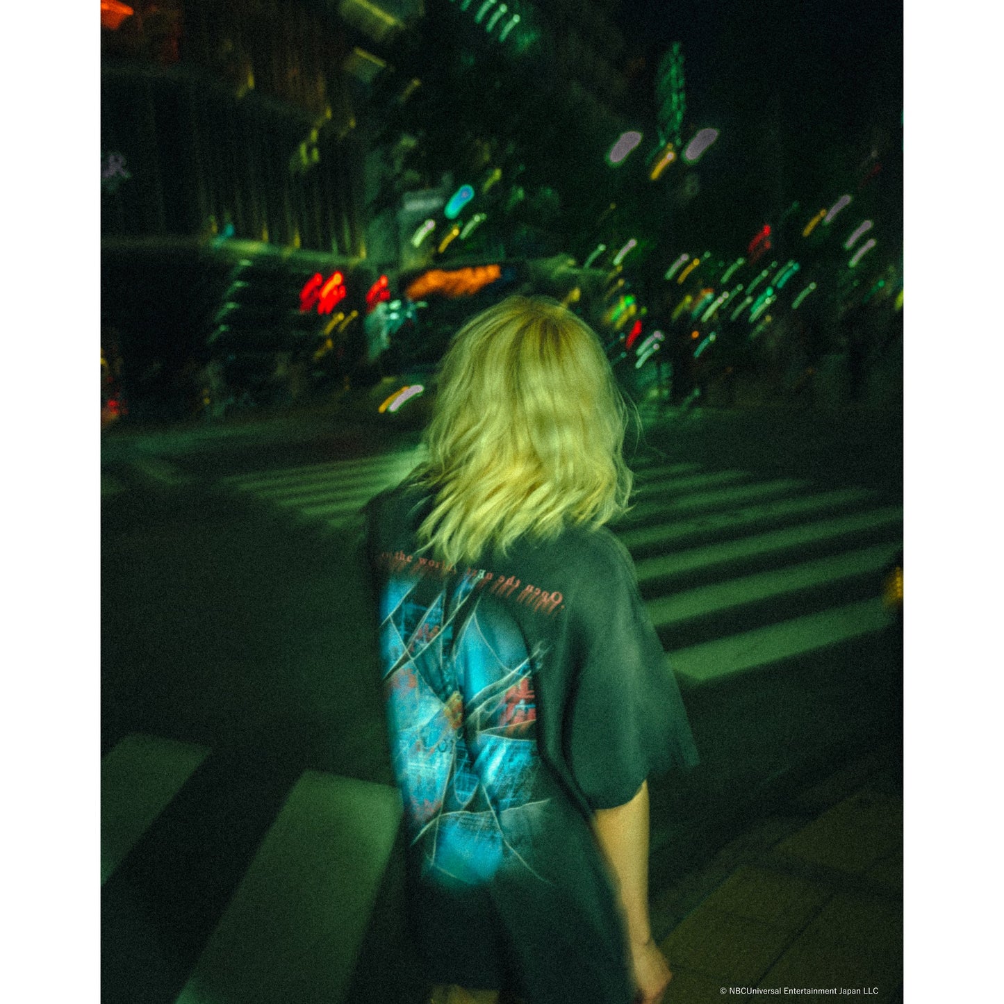 SAINT Mxxxxxx x serial experiments lain x GEEKS RULE LAIN_SS T-SHIRT/NO HOPE / BLACK