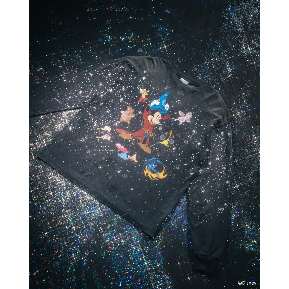 SAINT Mxxxxxx x ファンタジア DSNY_LS T-SHIRT/FANTASIA / BLACK
