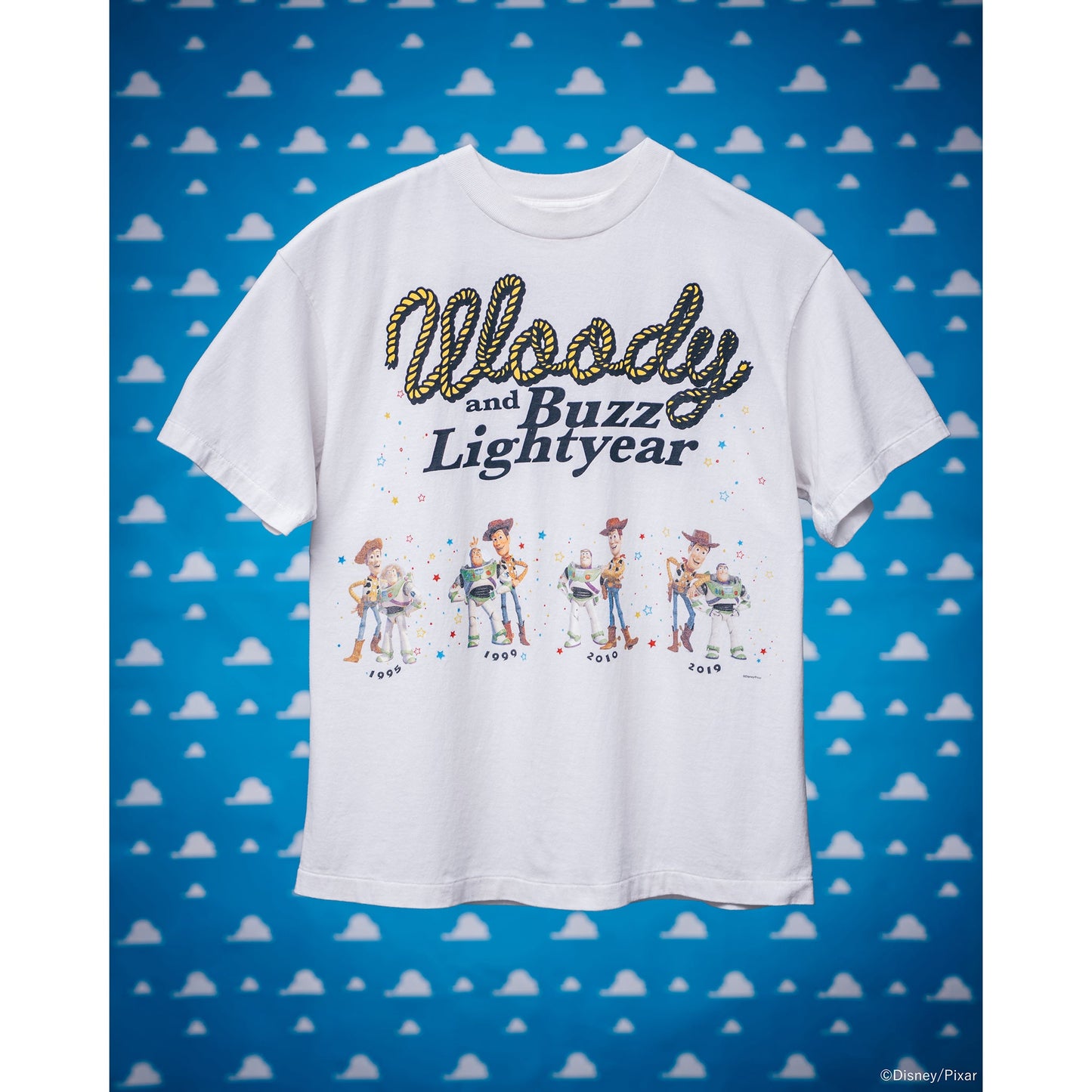 SAINT Mxxxxxx x TOY STORY PIXAR_SS T-SHIRT/Woody&Buzz / WHITE