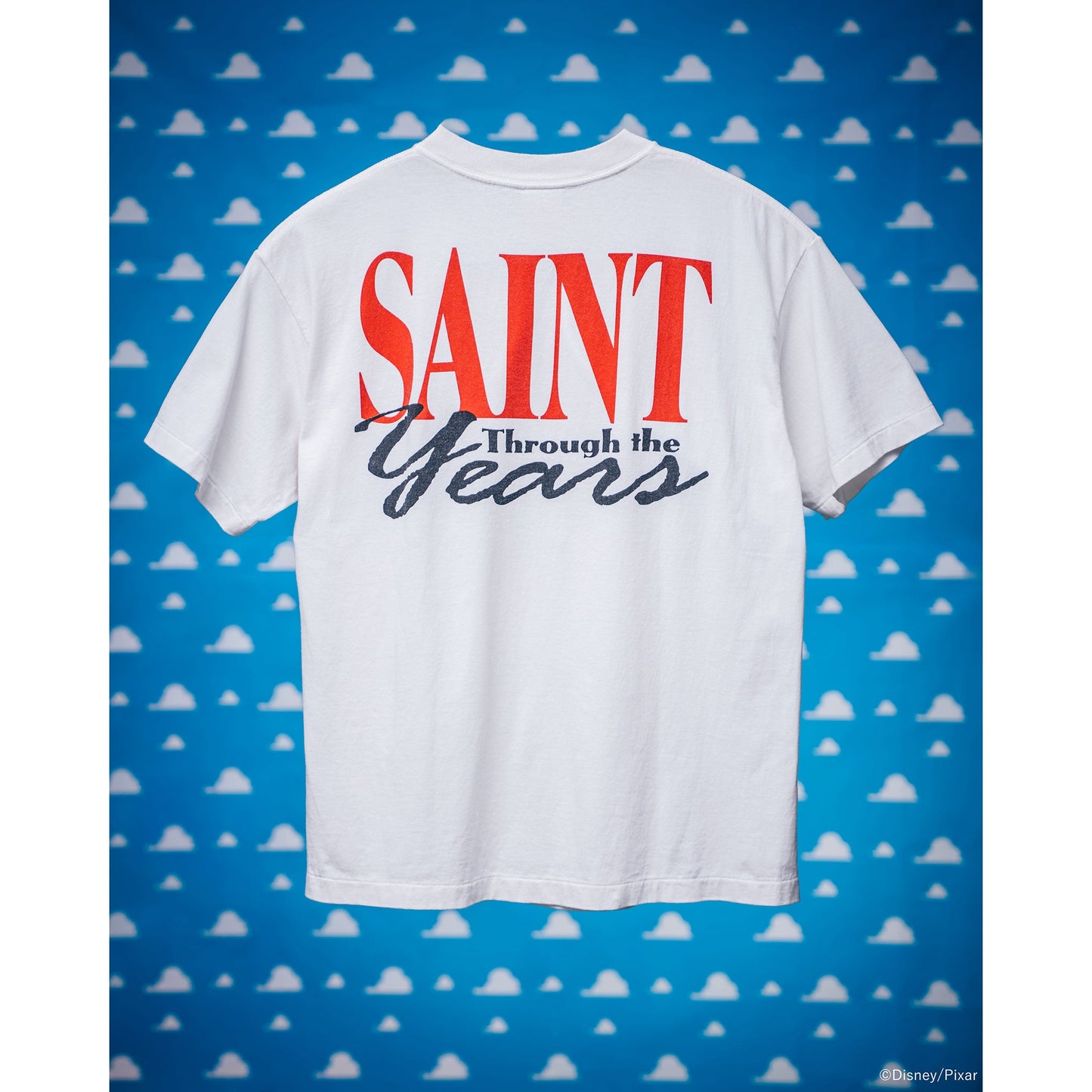 SAINT Mxxxxxx x TOY STORY PIXAR_SS T-SHIRT/Woody&Buzz / WHITE