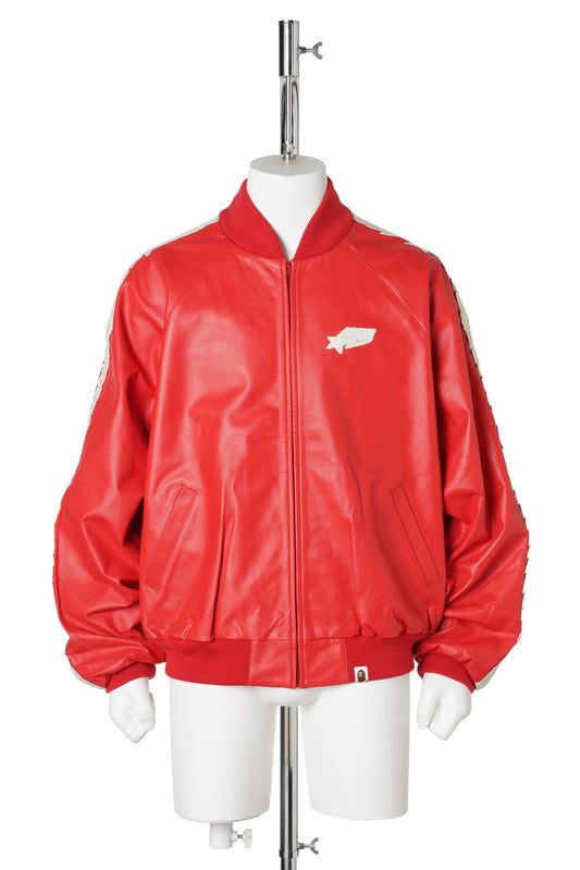 SAINT Mxxxxxx x BAPE® BAPE_TRACK JACKET / RED