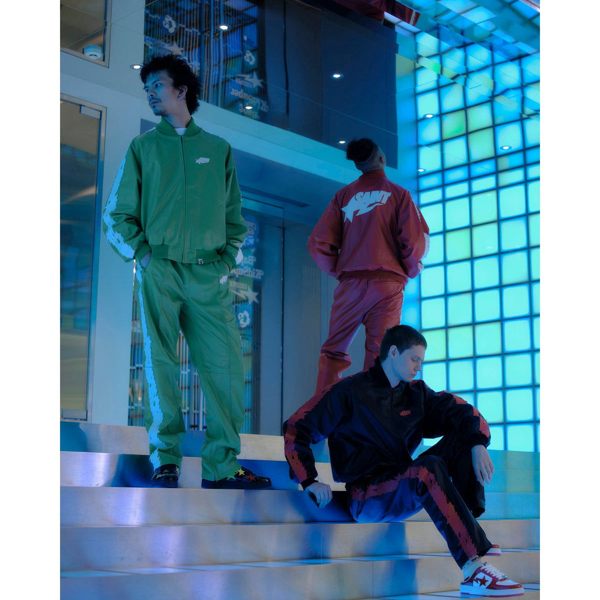 SAINT Mxxxxxx x BAPE® BAPE_TRACK JACKET / GREEN