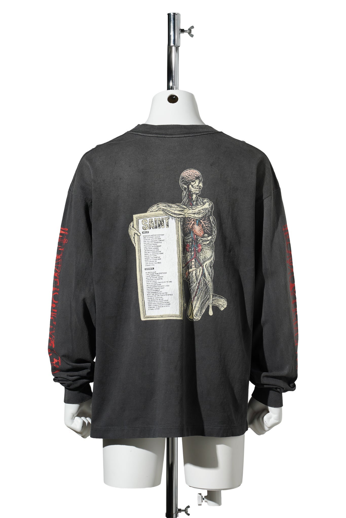 LS T-SHIRT/HEAD / BLACK