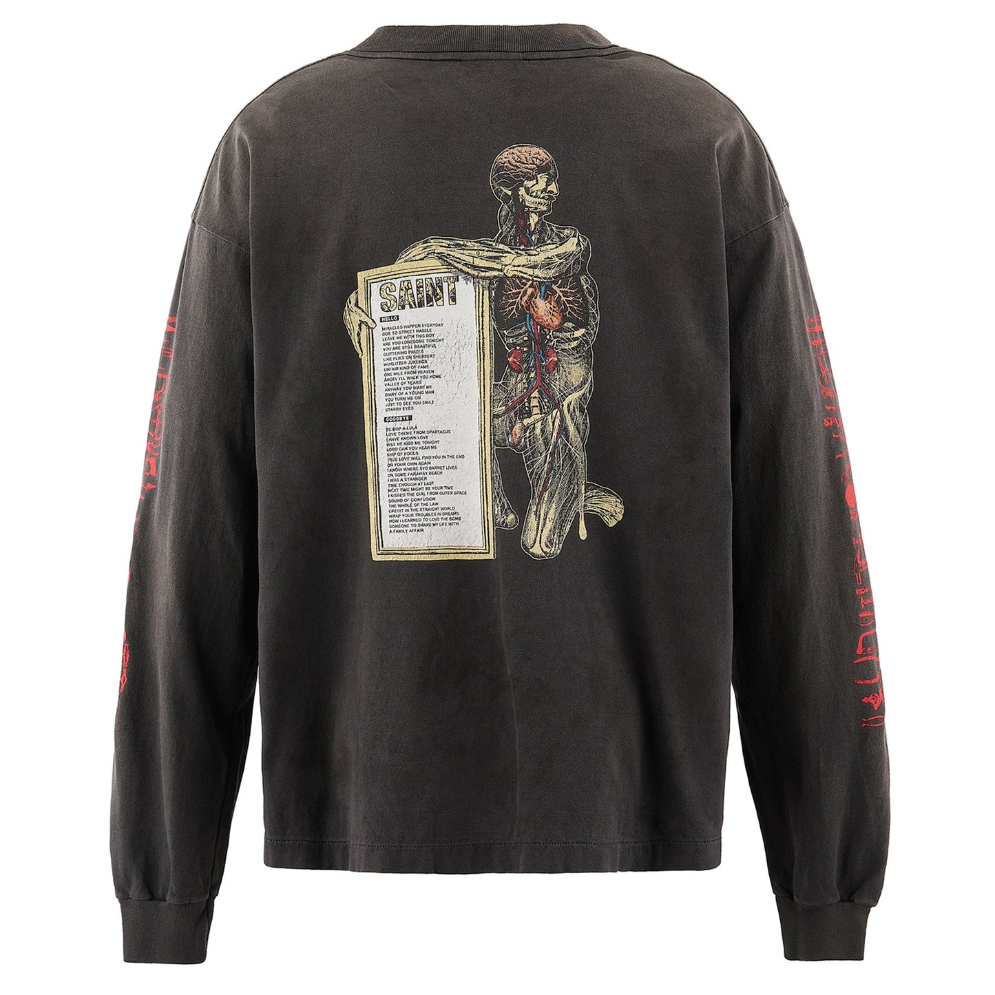 LS T-SHIRT/HEAD / BLACK