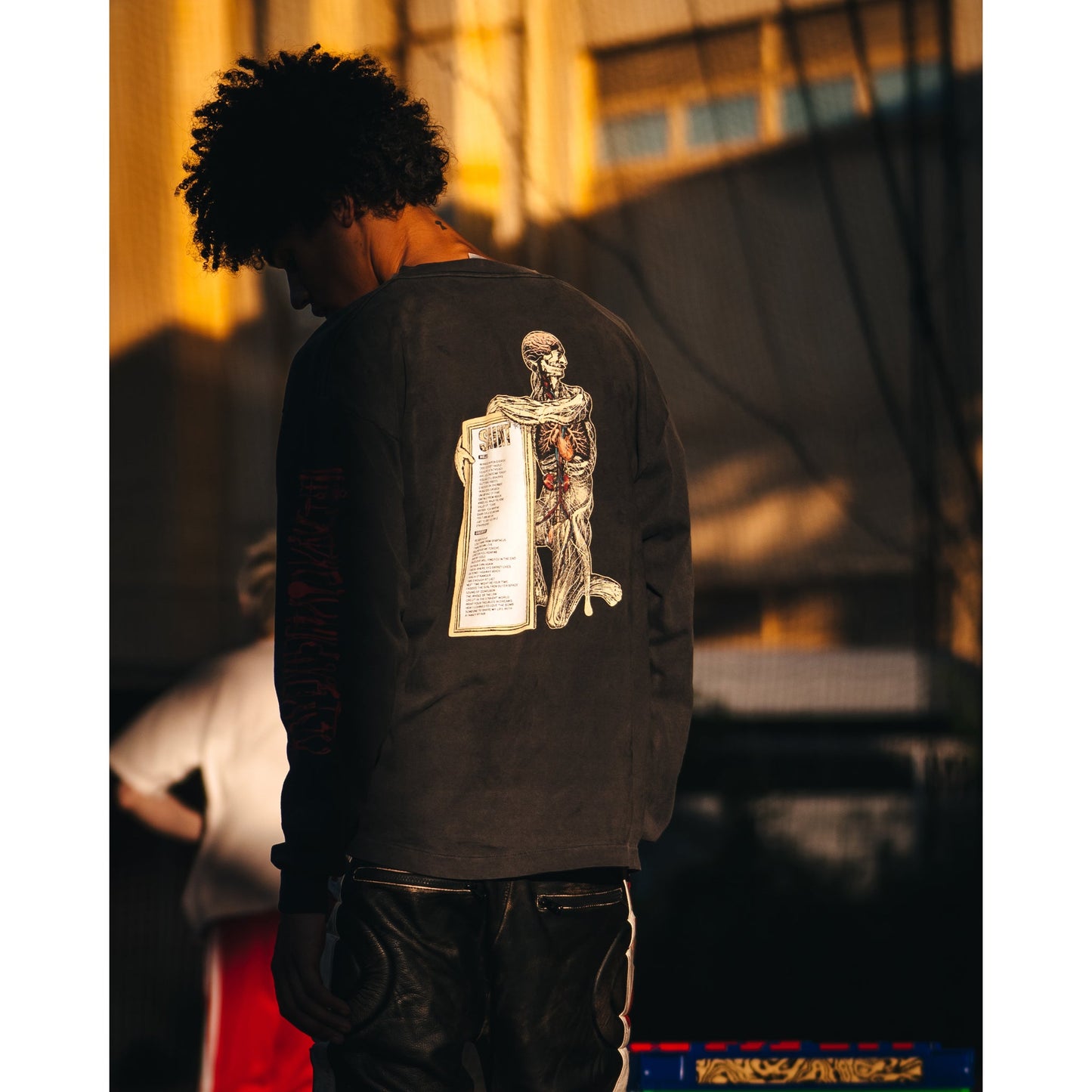 LS T-SHIRT/HEAD / BLACK