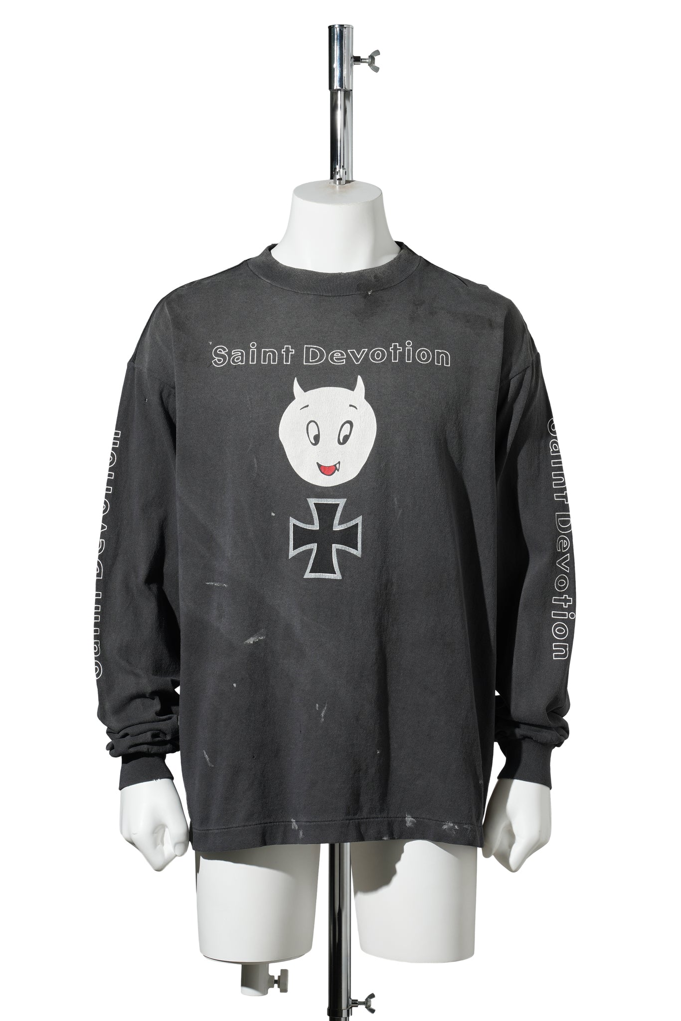 LS T-SHIRT/SAINT DEVOTION / BLACK
