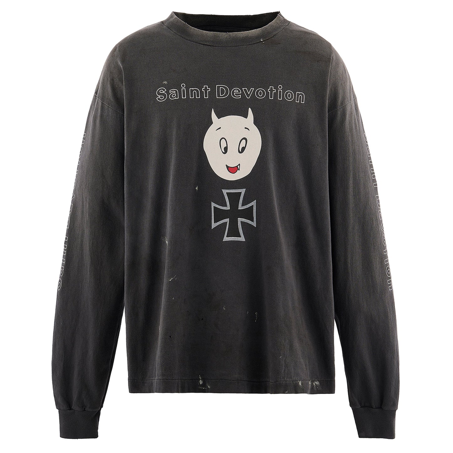 LS T-SHIRT/SAINT DEVOTION / BLACK