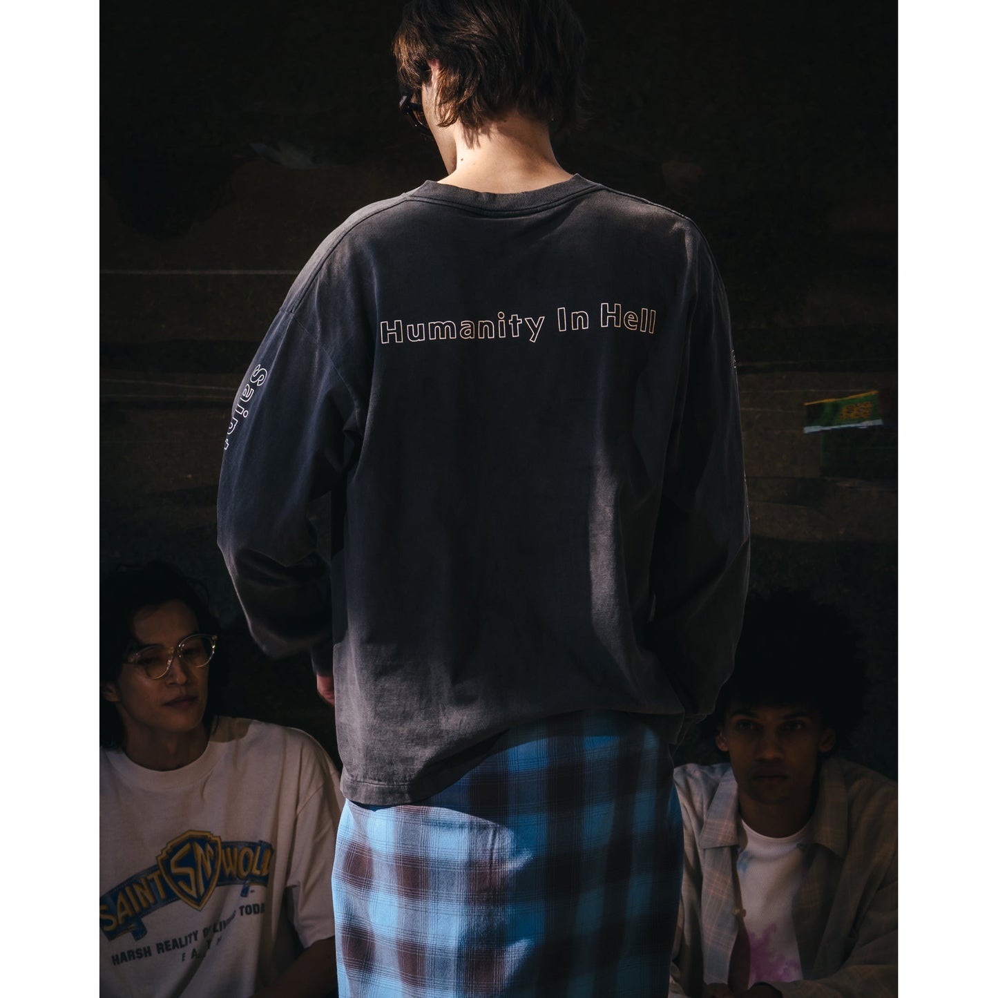 LS T-SHIRT/SAINT DEVOTION / BLACK