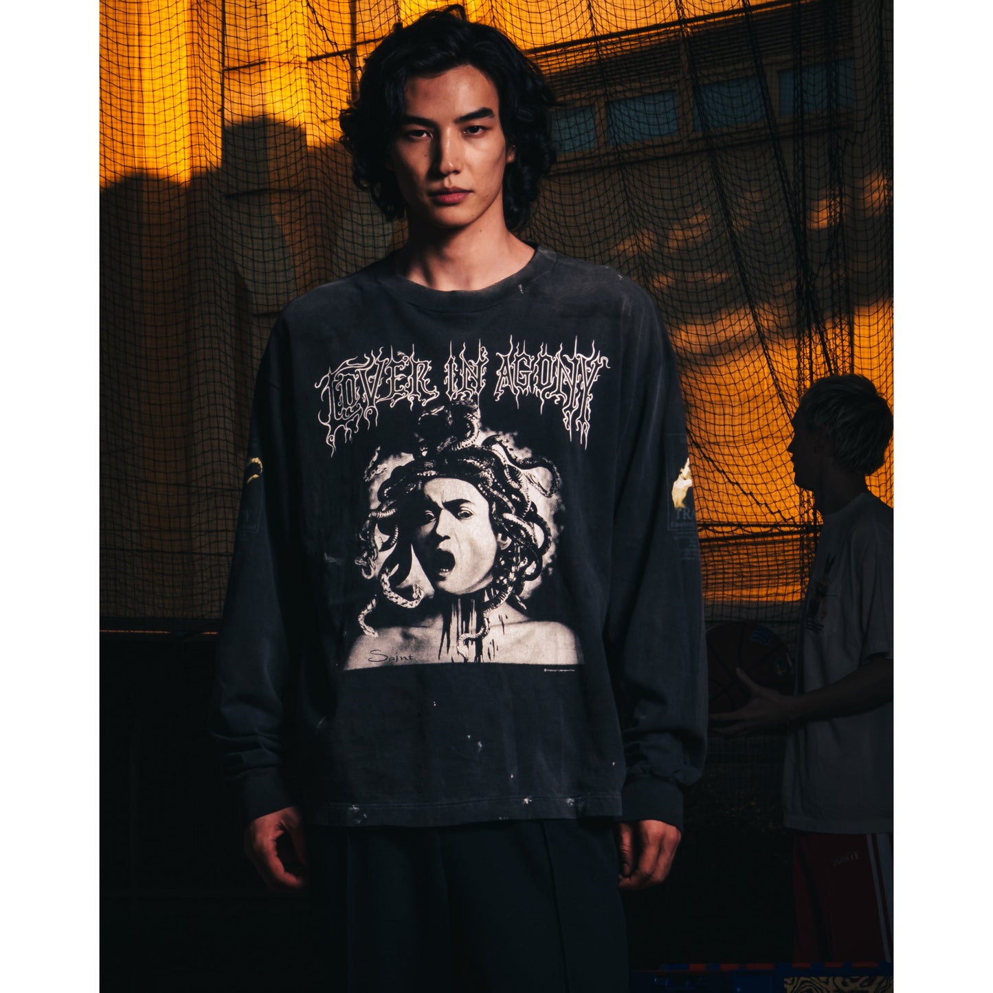 LS T-SHIRT/MEDUSA / BLACK