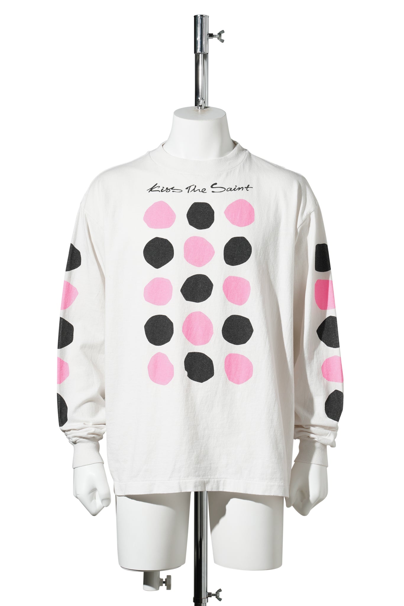 LS T-SHIRT/DOT / WHITE