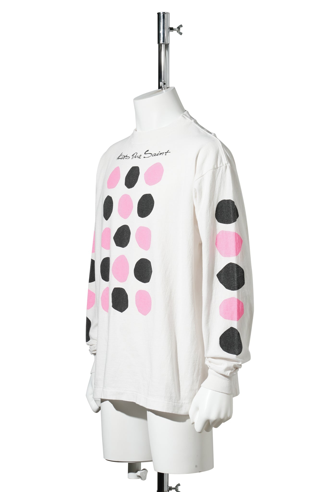 LS T-SHIRT/DOT / WHITE