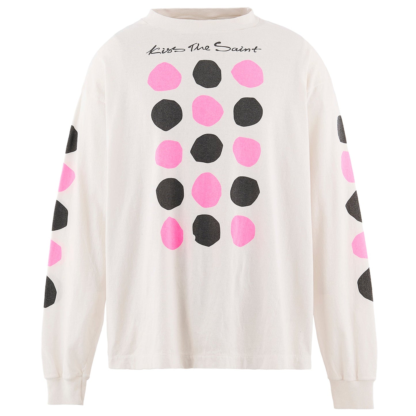 LS T-SHIRT/DOT / WHITE