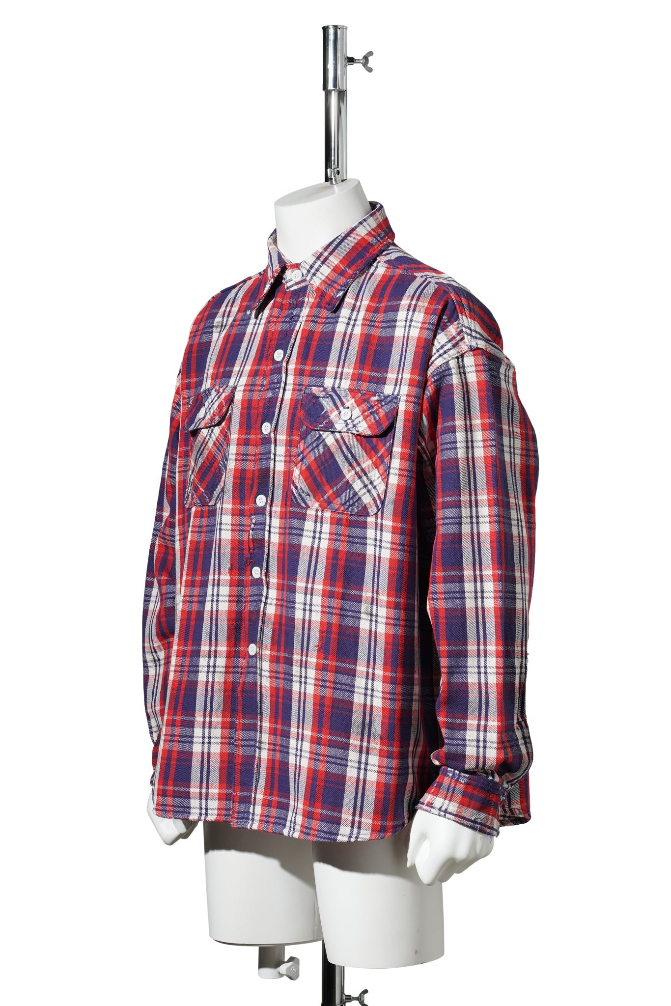 FLANNEL SHIRT/CHECK / BEIGE