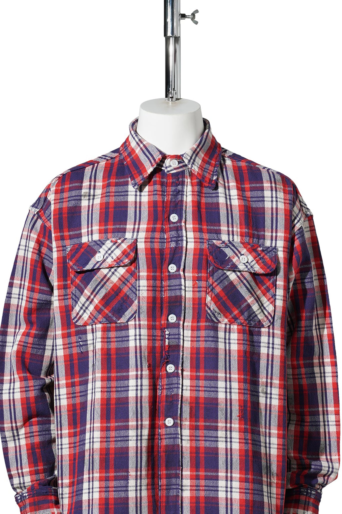 FLANNEL SHIRT/CHECK / BEIGE