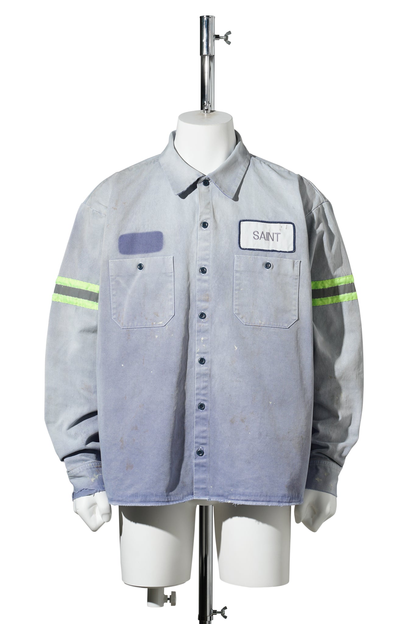 COTTON SHIRT/LINE / NAVY