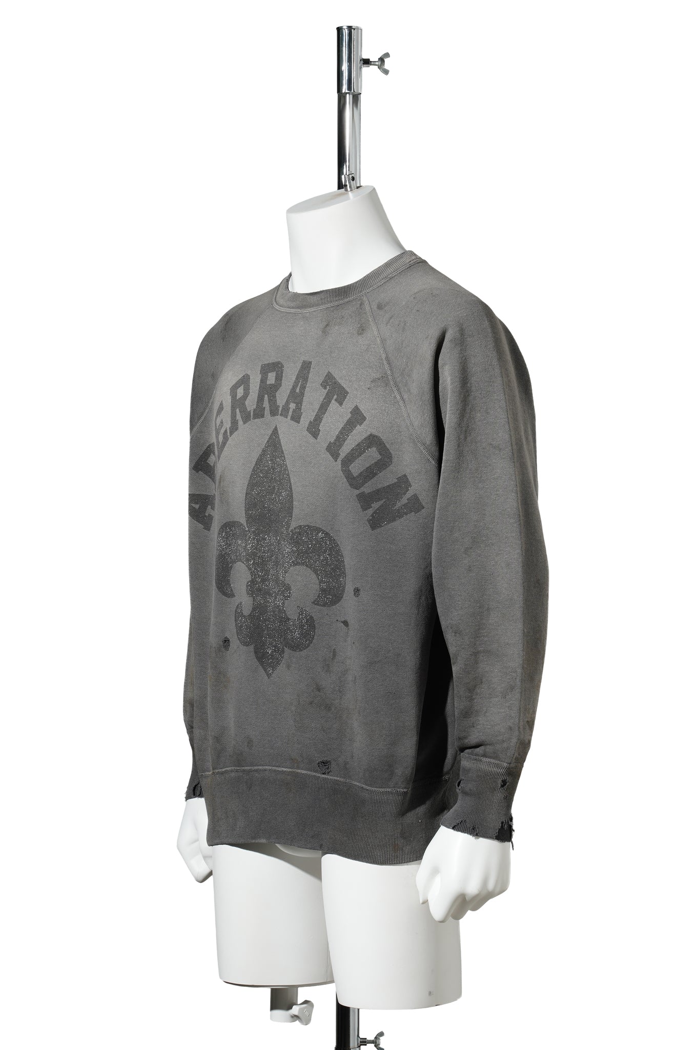 CREW NECK SWEAT/ABBERATION / CHARCOAL