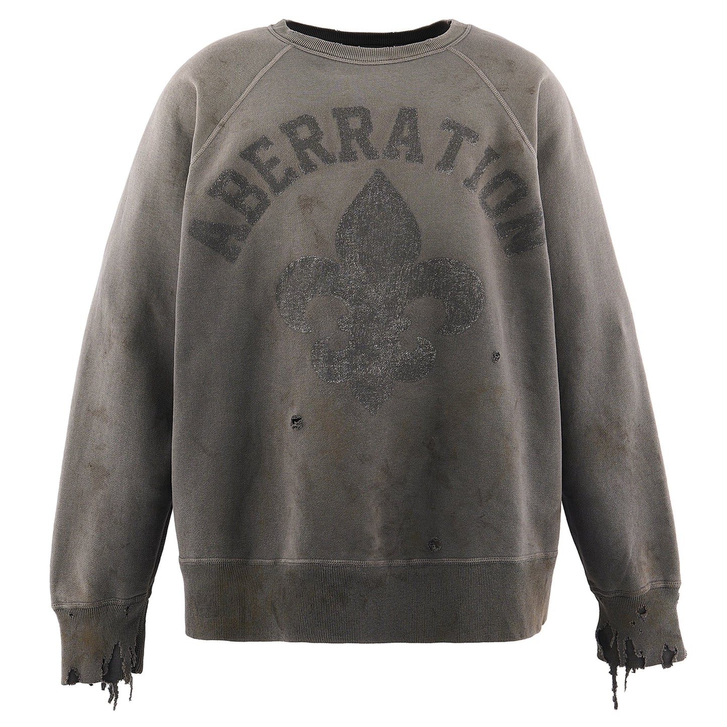 CREW NECK SWEAT/ABBERATION / CHARCOAL
