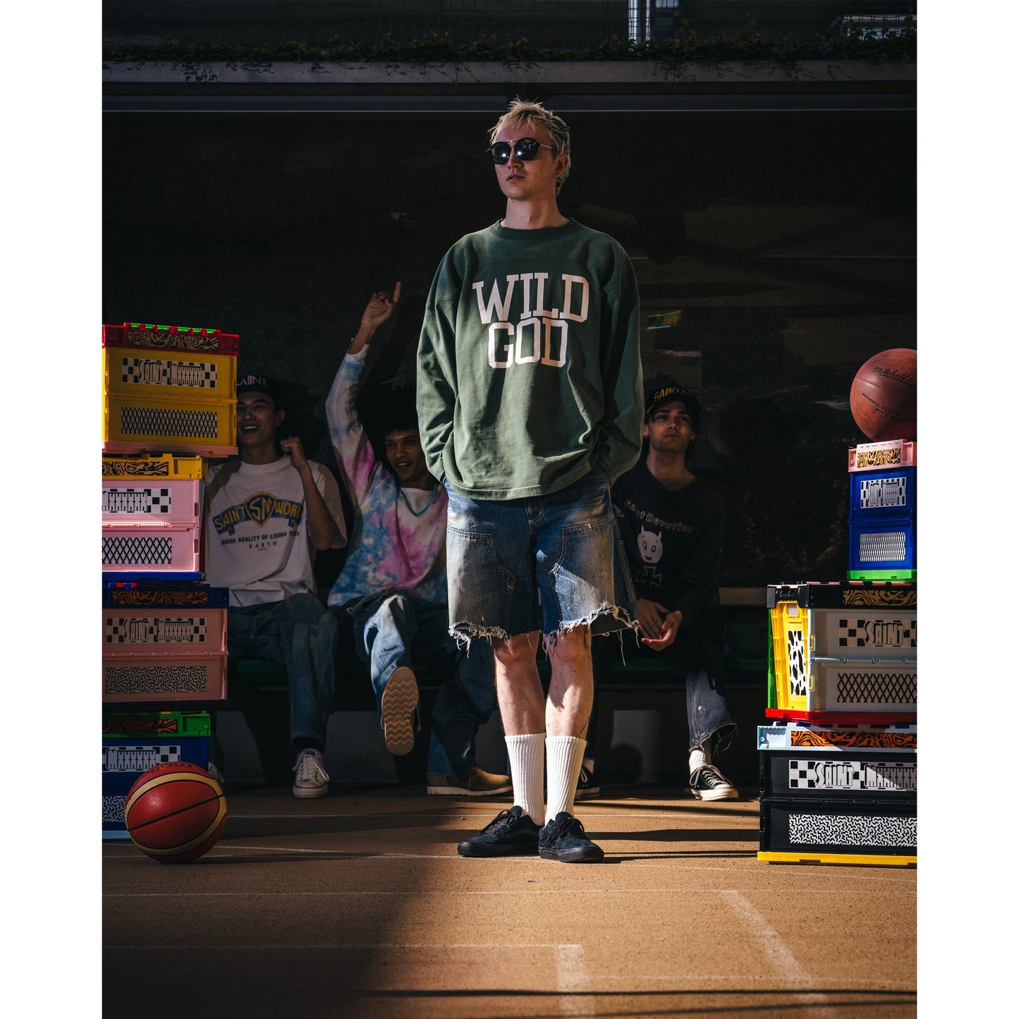 FOOTBALL SWEAT/WILD GOD / GREEN