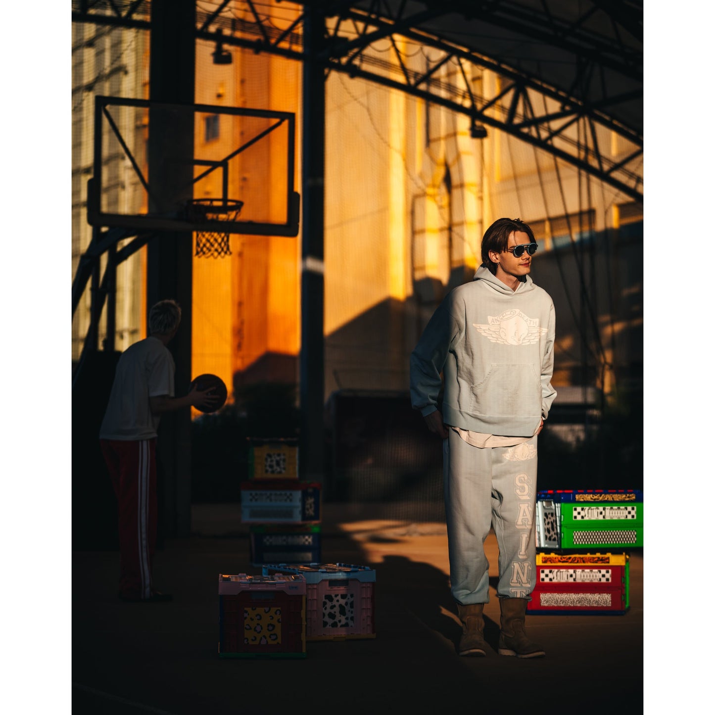 HOODIE/BABY MICHAEL / SKY BLUE