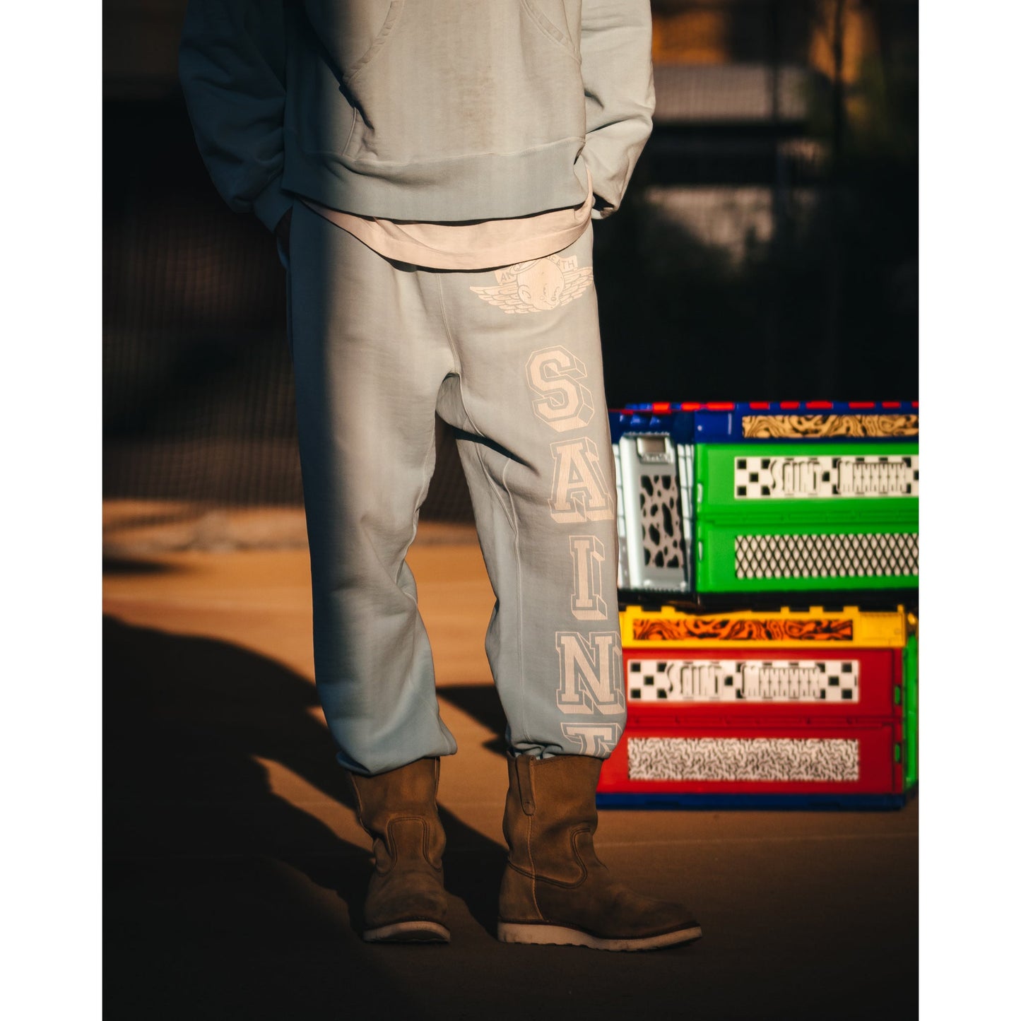 SWEAT PANTS/BABY MICHAEL / SKY BLUE