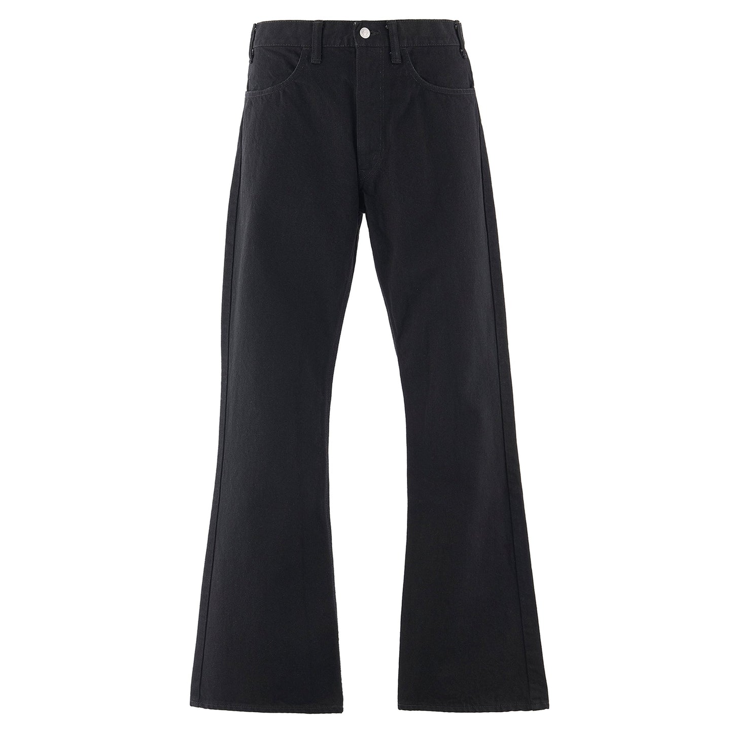 BLACK DENIM PANTS/FLARE / BLACK