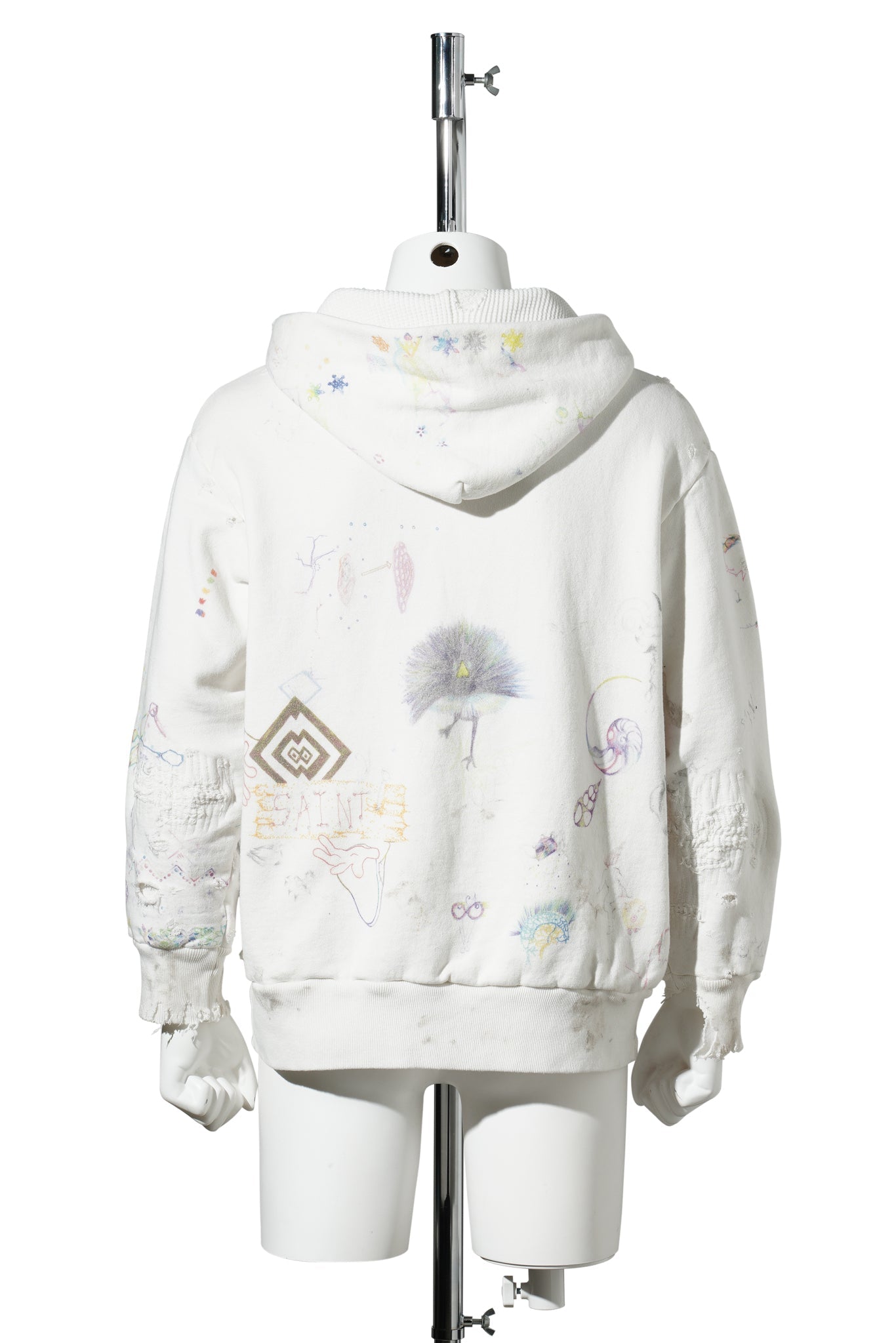 SAINT Mxxxxxx x Coco Star Sim COCO_DOUBLE FACE HOODIE / WHITE