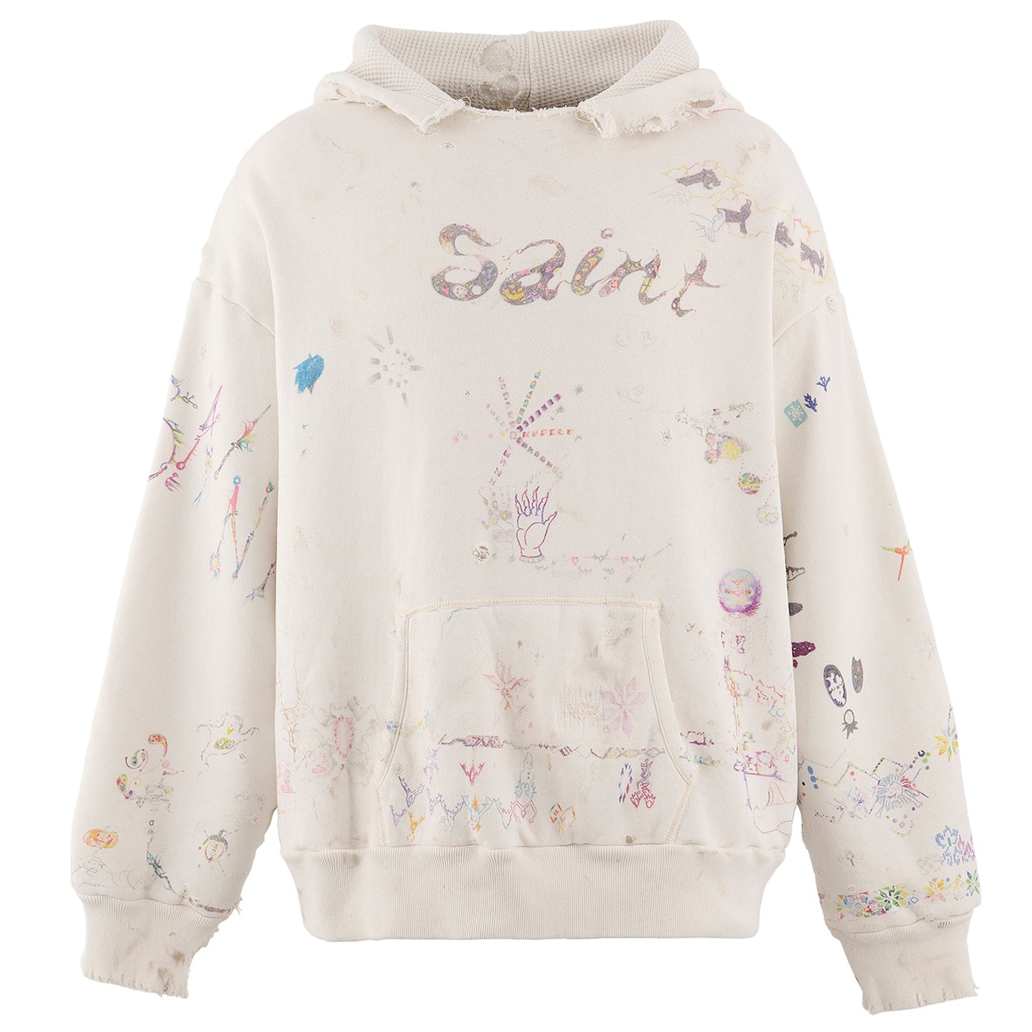 SAINT Mxxxxxx x Coco Star Sim COCO_DOUBLE FACE HOODIE / WHITE