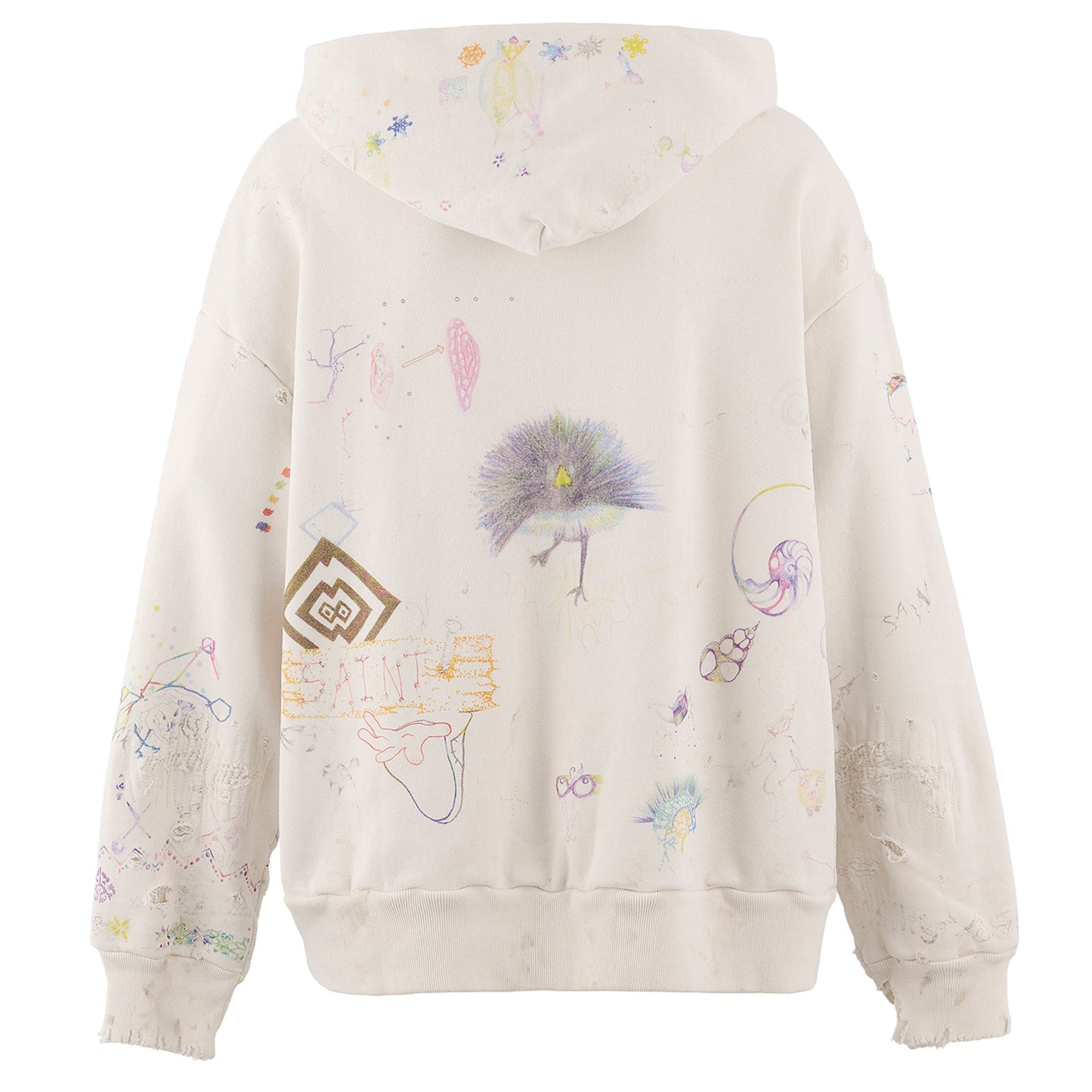 SAINT Mxxxxxx x Coco Star Sim COCO_DOUBLE FACE HOODIE / WHITE