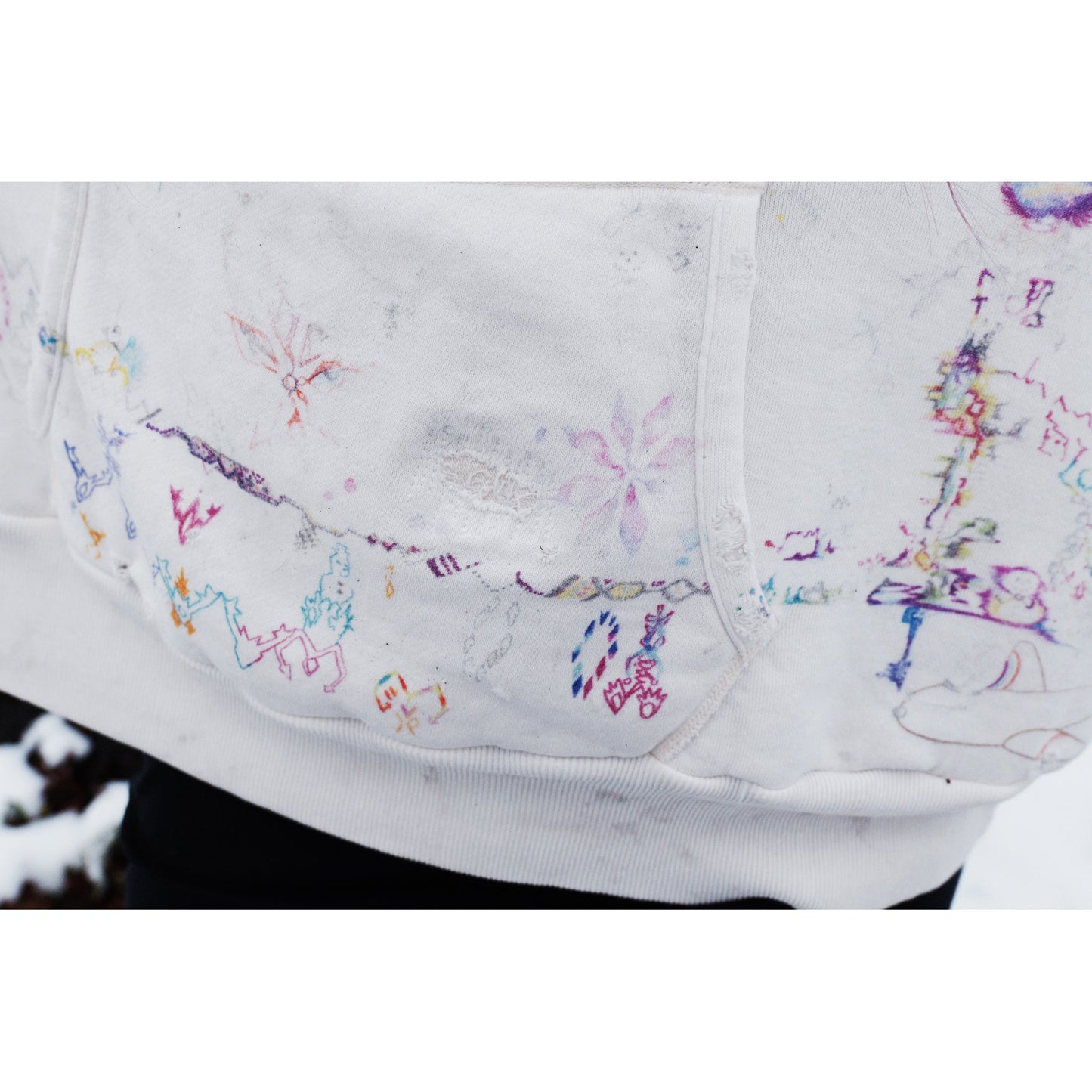 SAINT Mxxxxxx x Coco Star Sim COCO_DOUBLE FACE HOODIE / WHITE