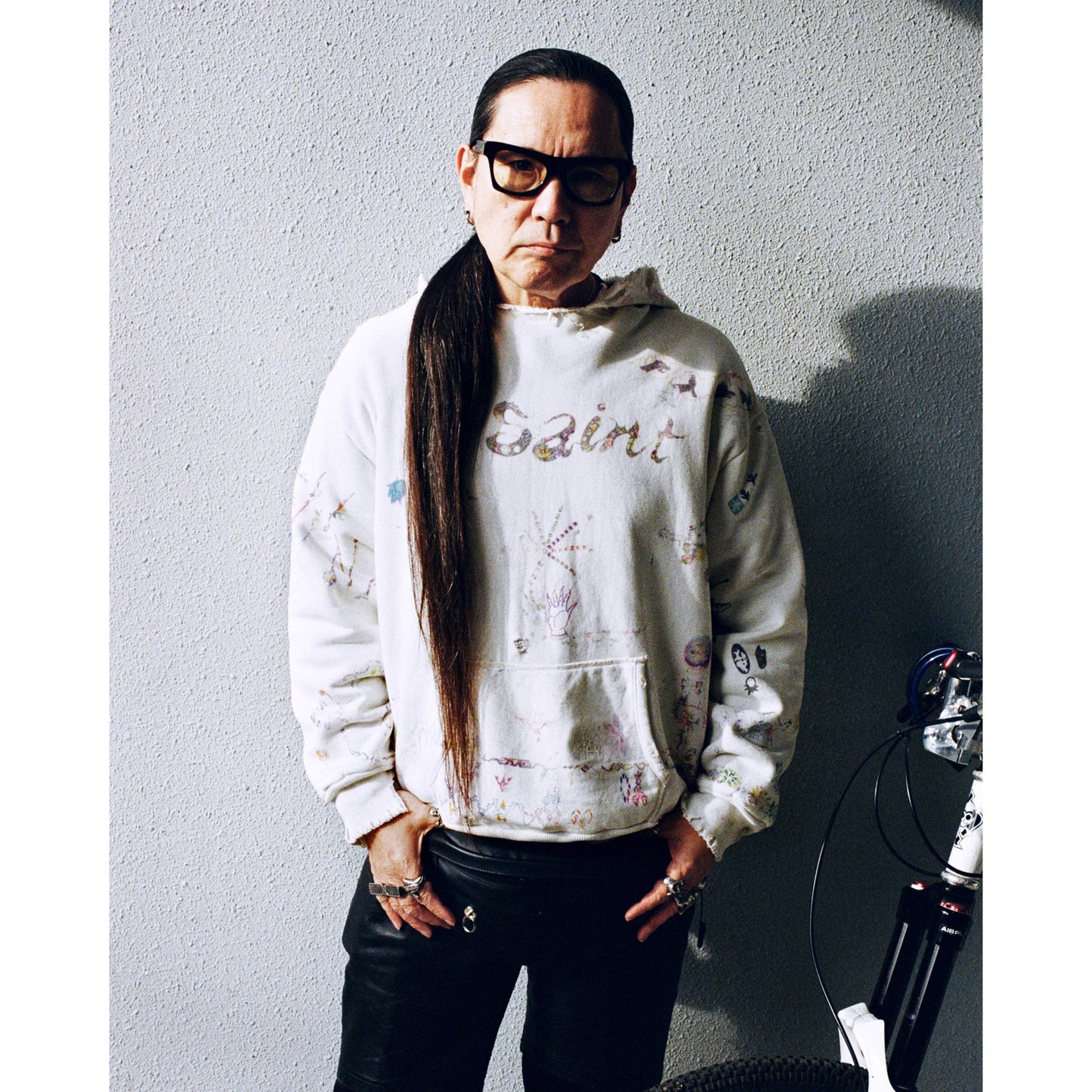 SAINT Mxxxxxx x Coco Star Sim COCO_DOUBLE FACE HOODIE / WHITE