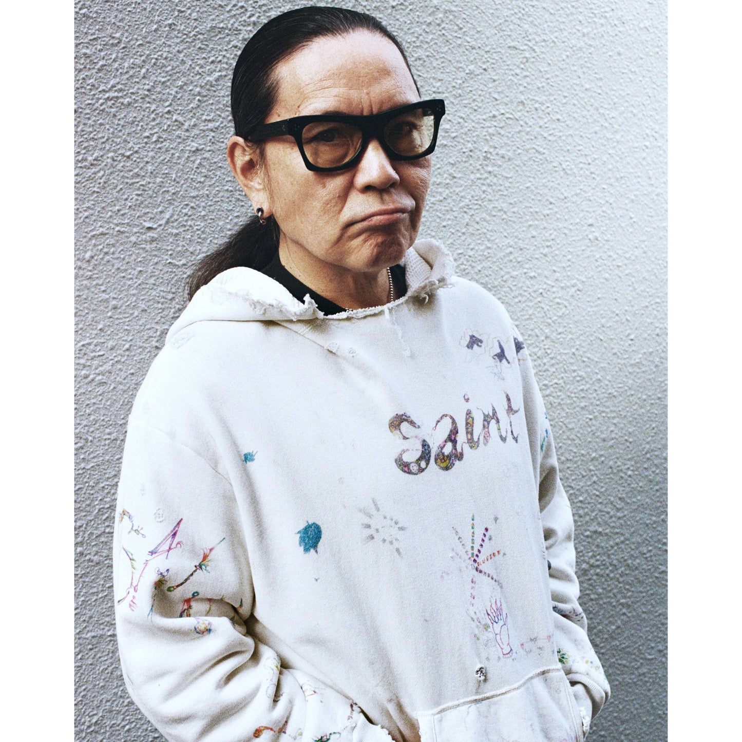 SAINT Mxxxxxx x Coco Star Sim COCO_DOUBLE FACE HOODIE / WHITE