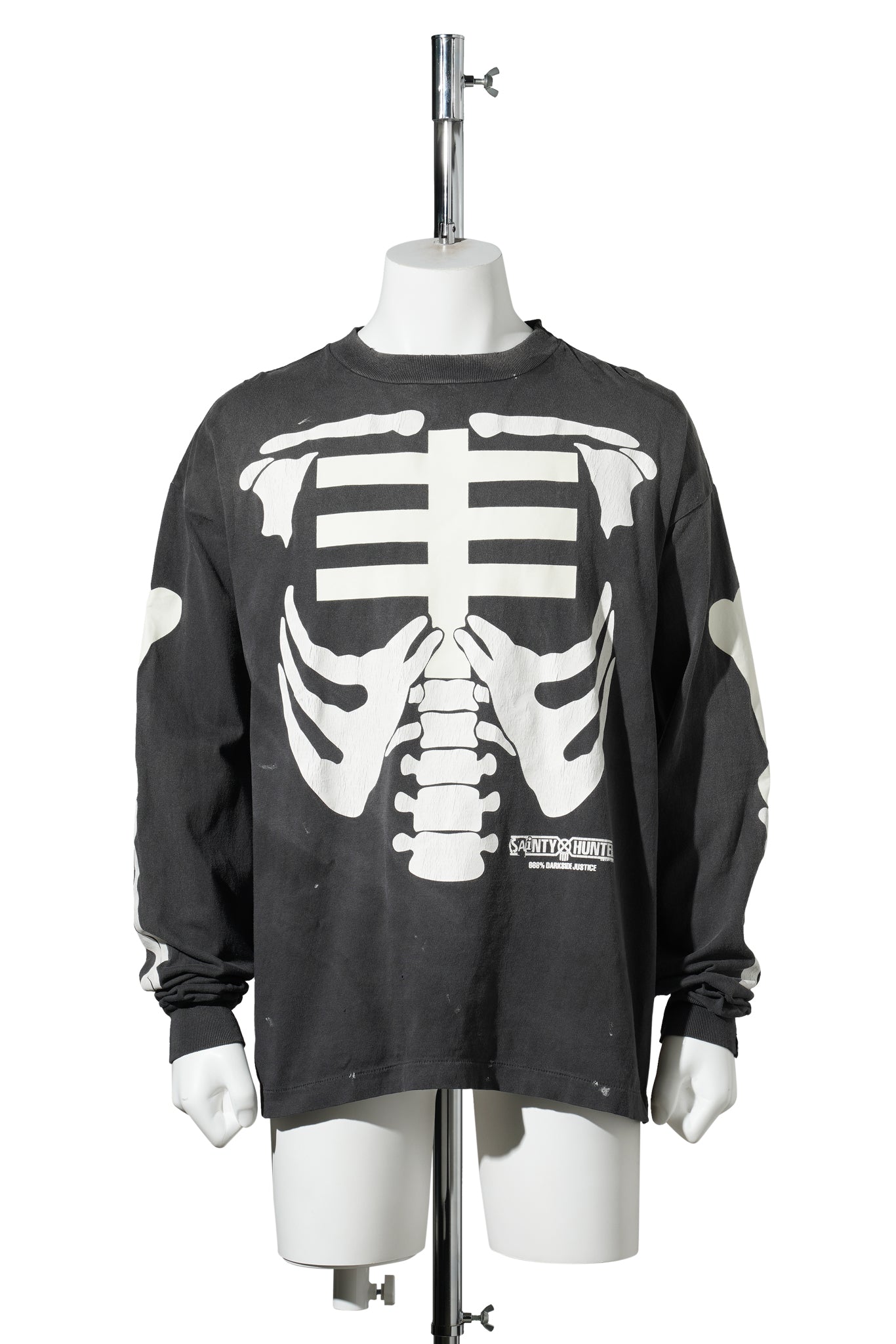 SAINT Mxxxxxx x BOUNTY HUNTER BH_LS T-SHIRT/BONE / BLACK