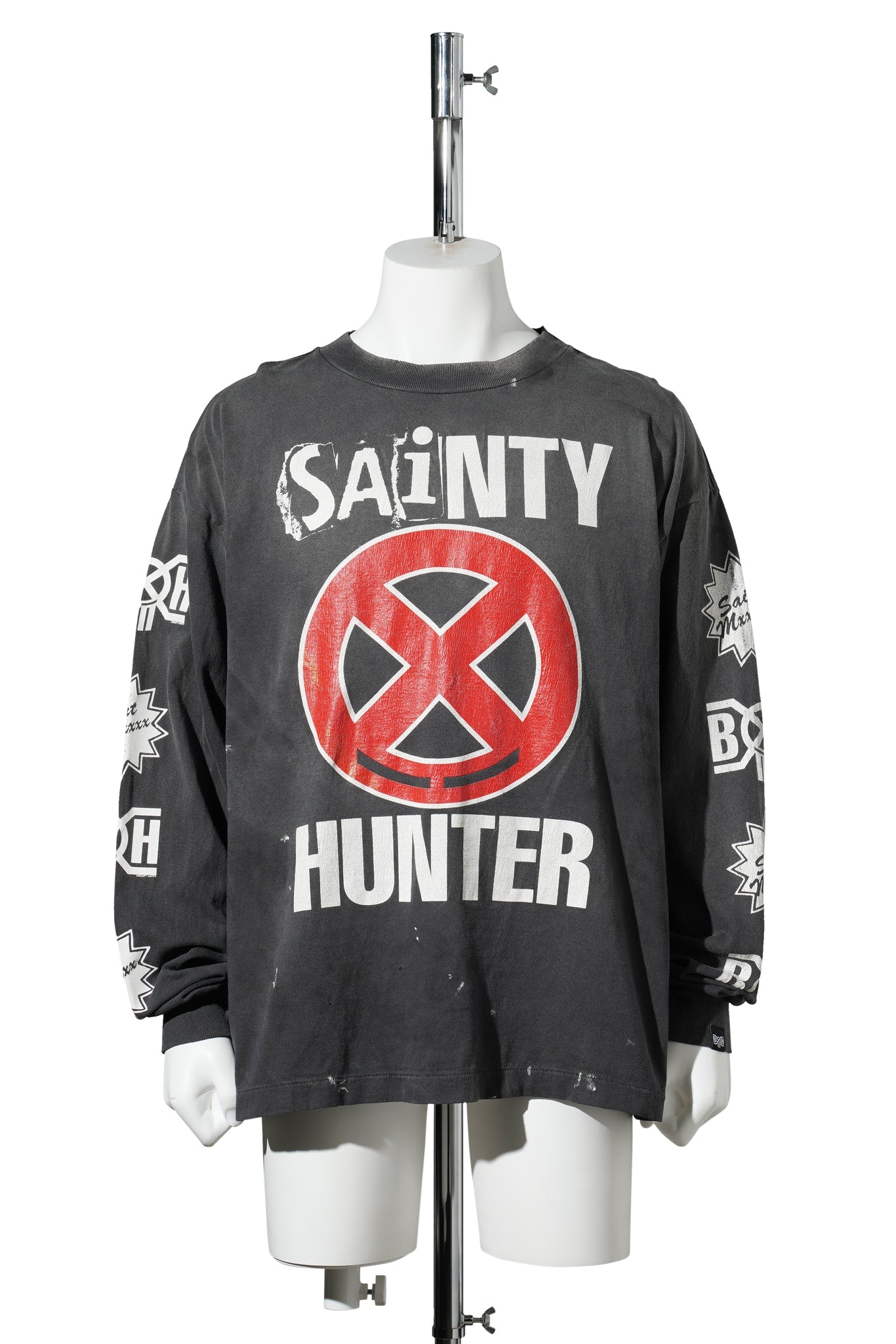 SAINT Mxxxxxx x BOUNTY HUNTER BH_LS T-SHIRT/SAINTY HUNTER / BLACK