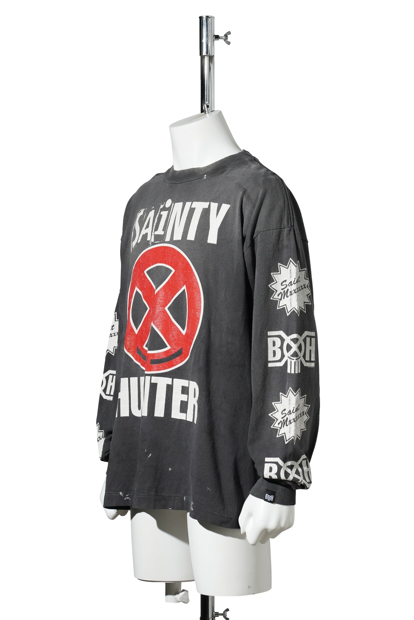 SAINT Mxxxxxx x BOUNTY HUNTER BH_LS T-SHIRT/SAINTY HUNTER / BLACK