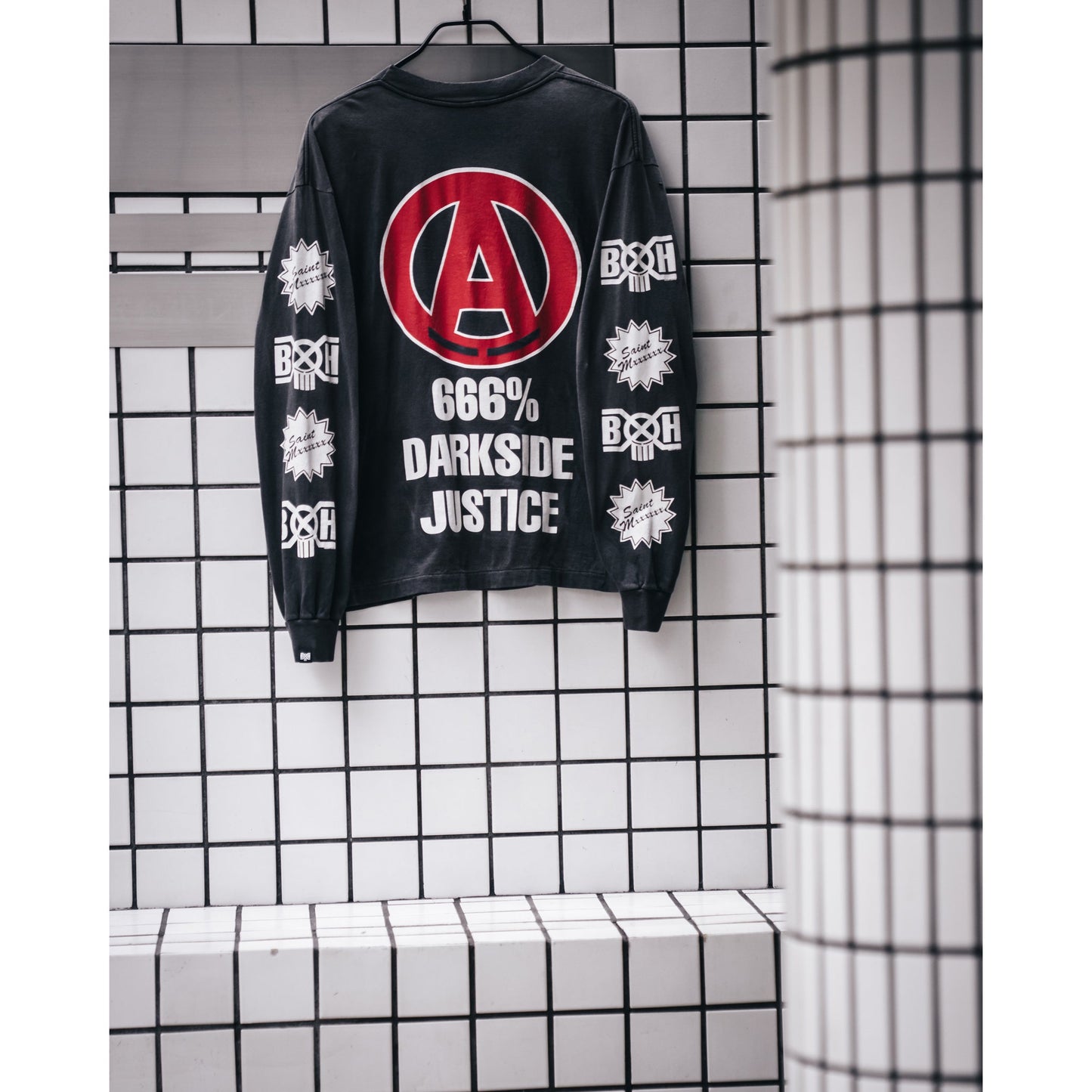 SAINT Mxxxxxx x BOUNTY HUNTER BH_LS T-SHIRT/SAINTY HUNTER / BLACK