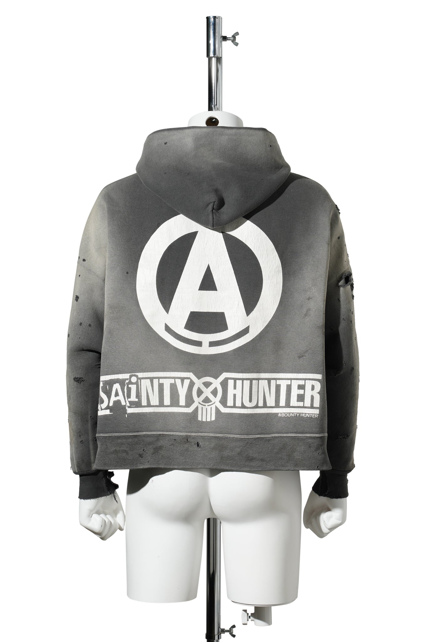 SAINT Mxxxxxx x BOUNTY HUNTER BH_ZIP HOODIE/SNT HUNTER / CHARCOAL